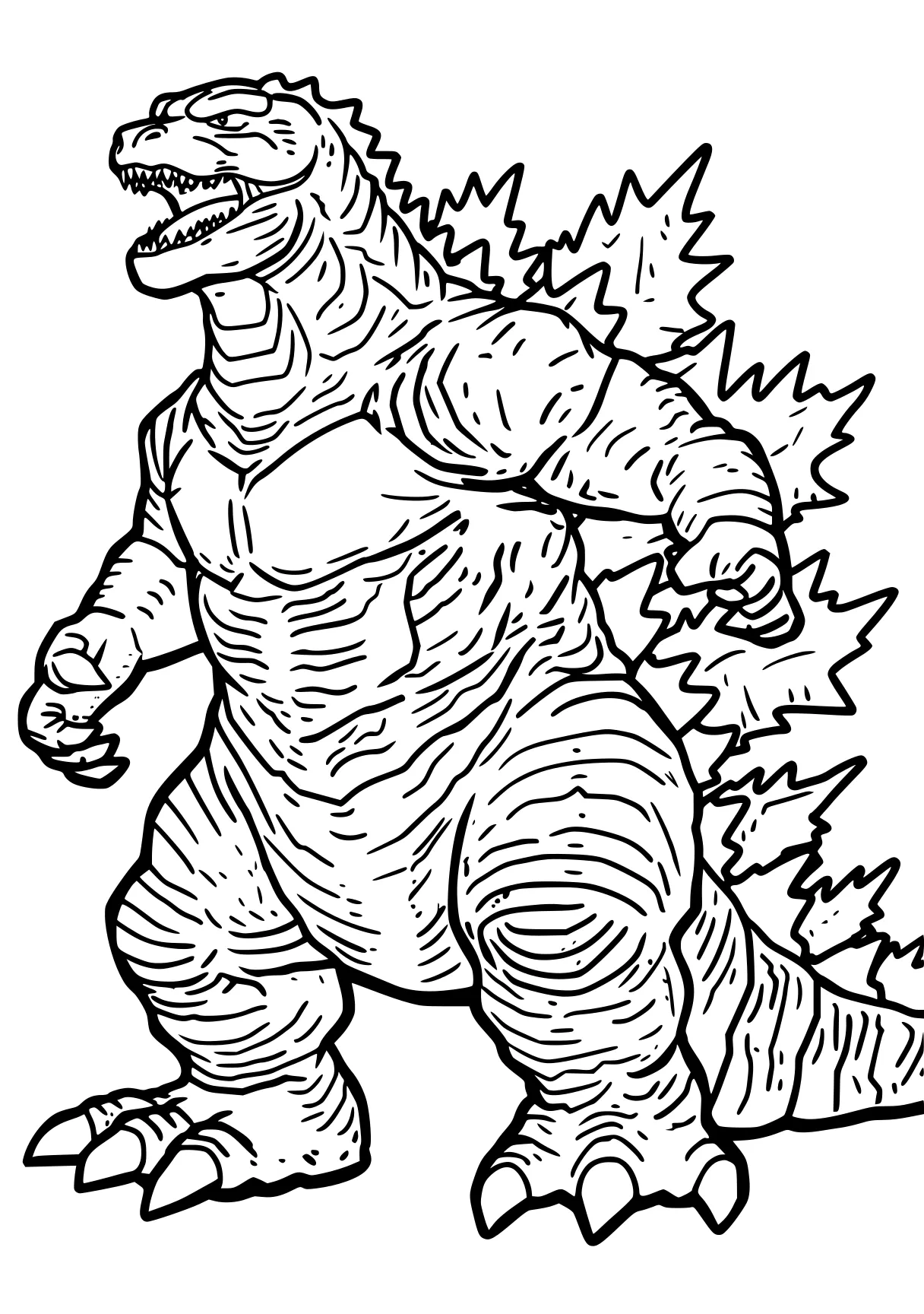 godzilla printable coloring pages godzilla, tyrannosaurus, trex, t-rex, mechagodzilla, free page downloads