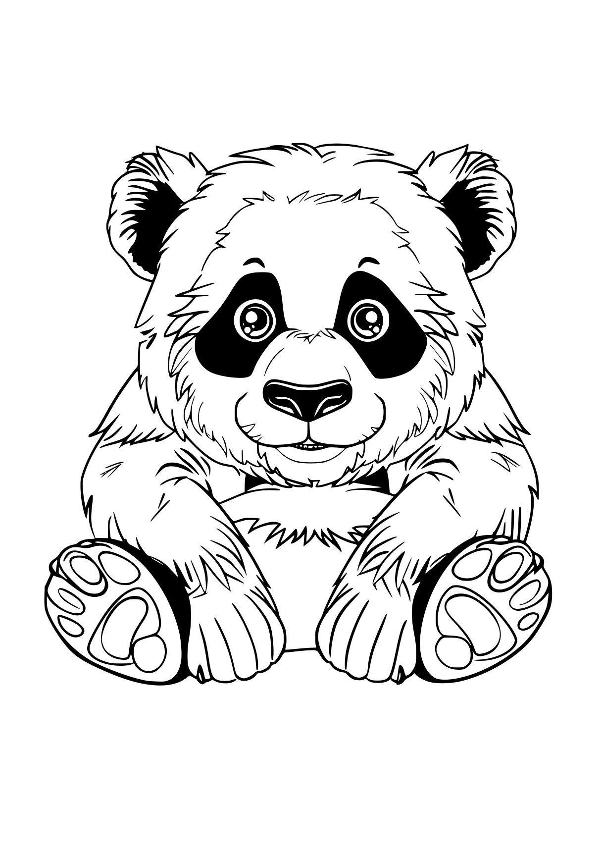 panda coloring pages panda, bear, koala, fazbear, paw, free page downloads