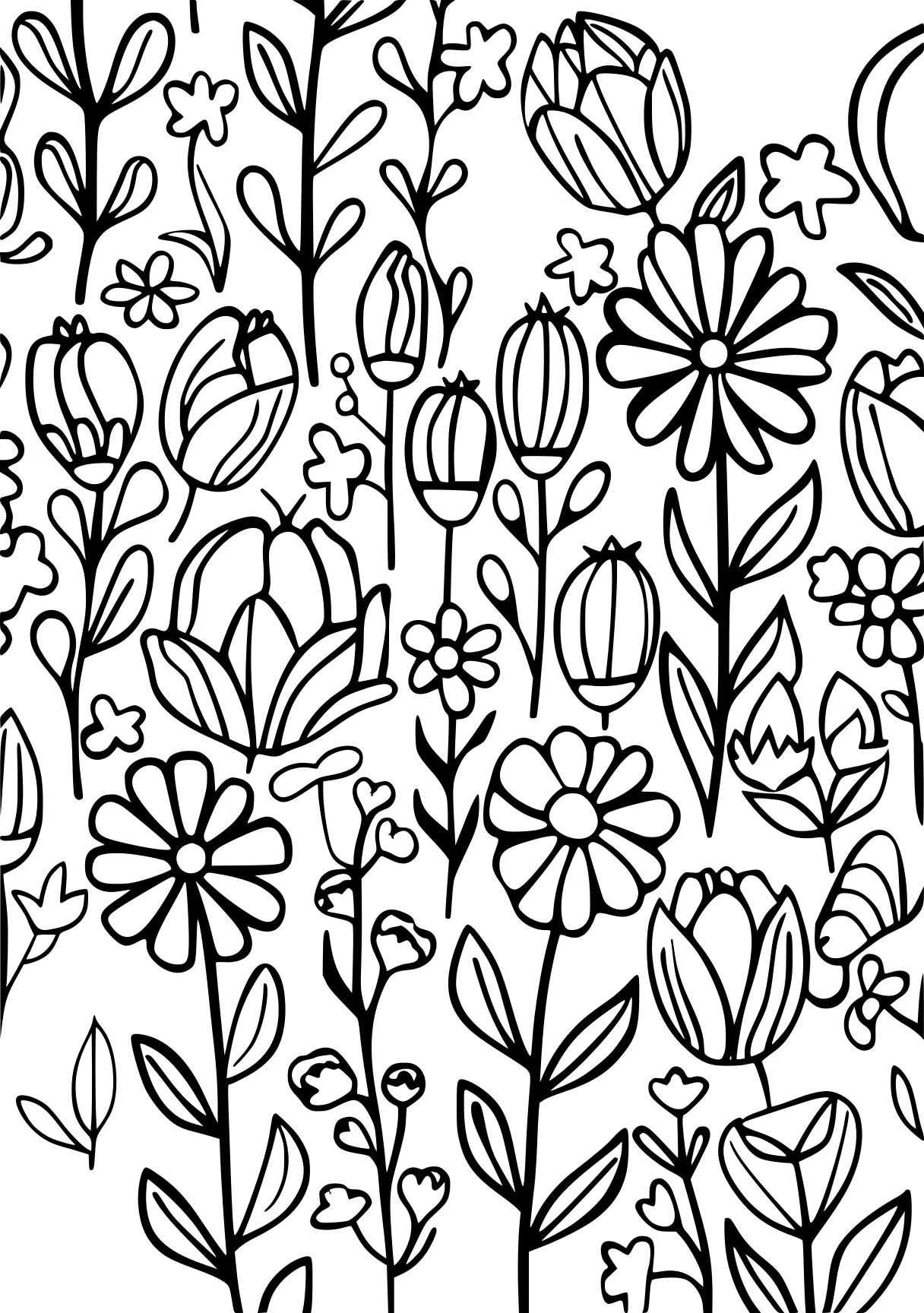 spring time coloring pages pattern, patterns, floral, free page downloads