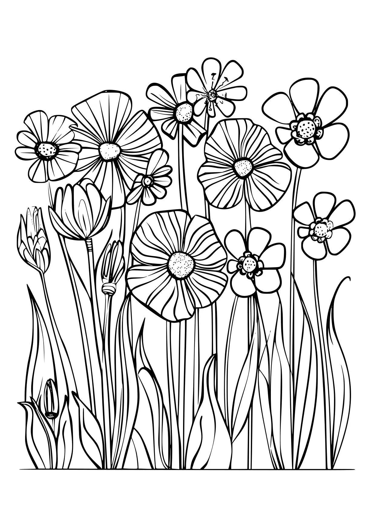 spring coloring, flowers, zentangle, flower, free page downloads