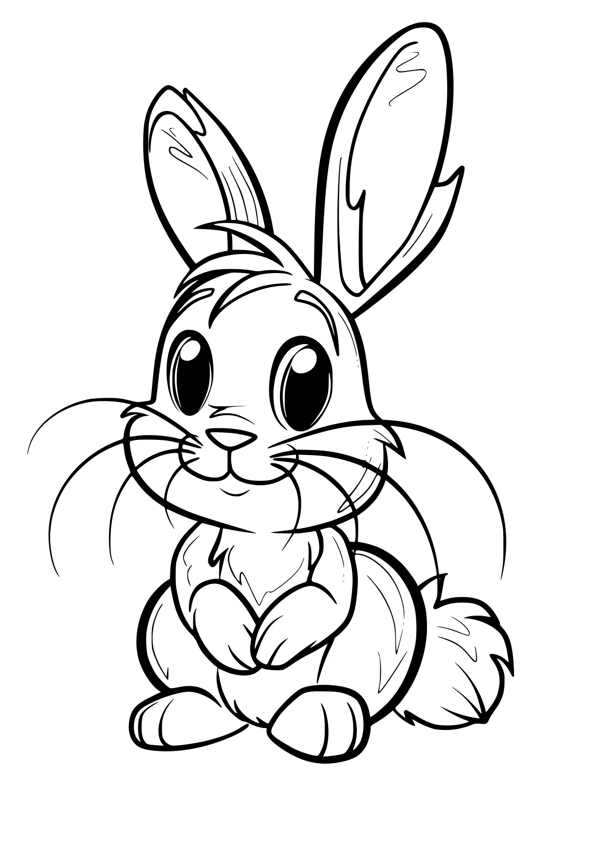 bunny coloring page bunny, rabbit, scorbunny, bunnies, carrot, free downloads