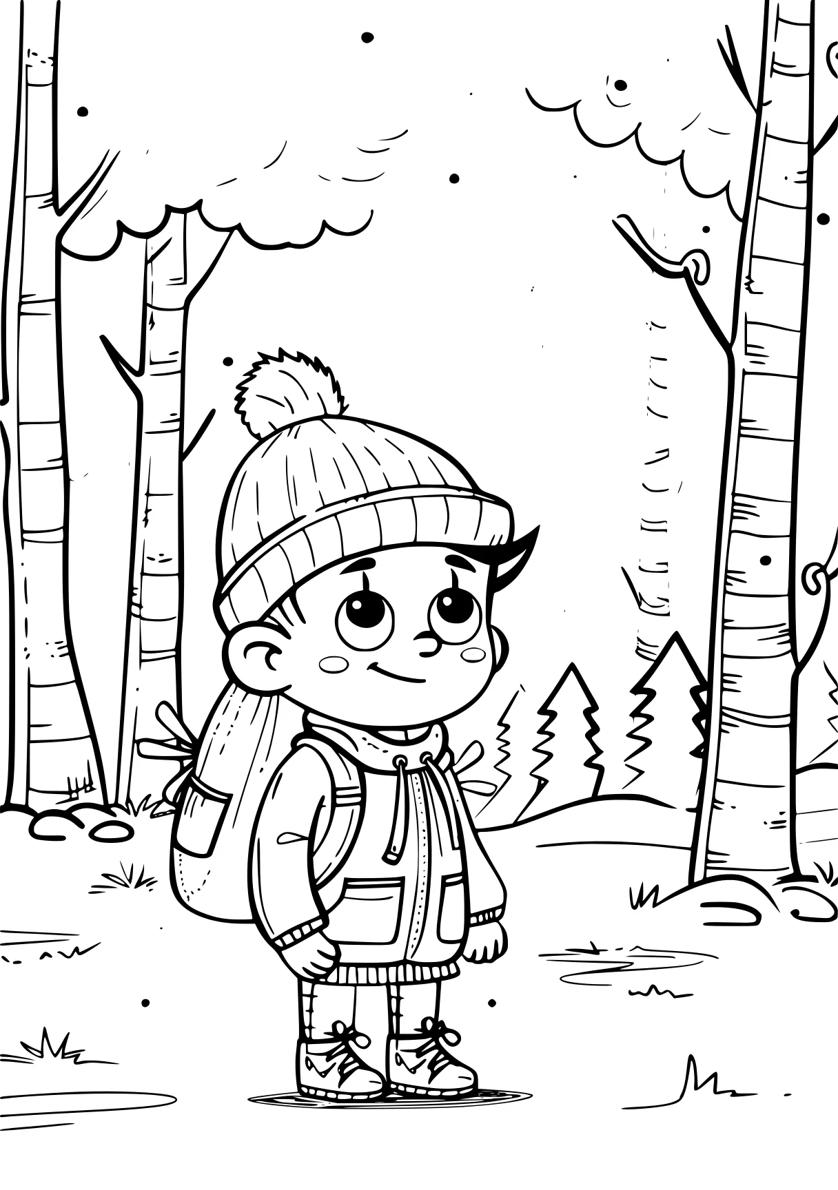 lankybox coloring page beanie, winter, acorn, gnome, pencils, free downloads