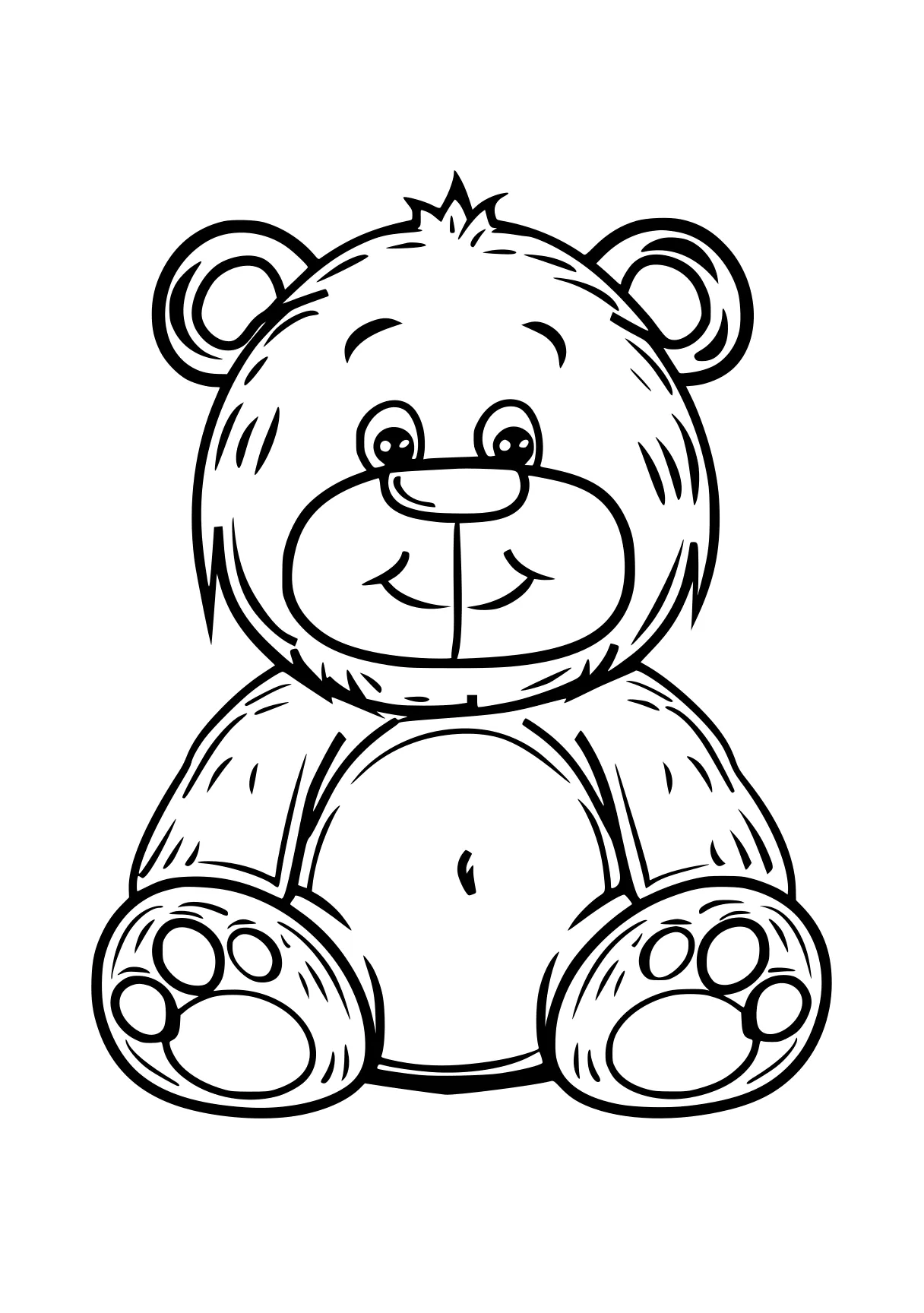 huggy wuggy color page bear, fazbear, teddy, winnie, free coloring downloads