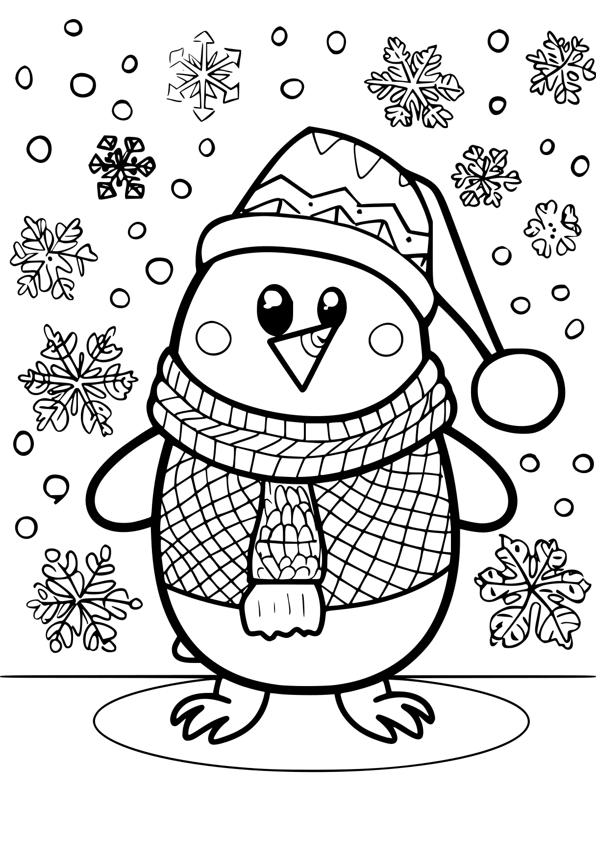 free christmas coloring pages, snowman, zentangle, penguin, page downloads