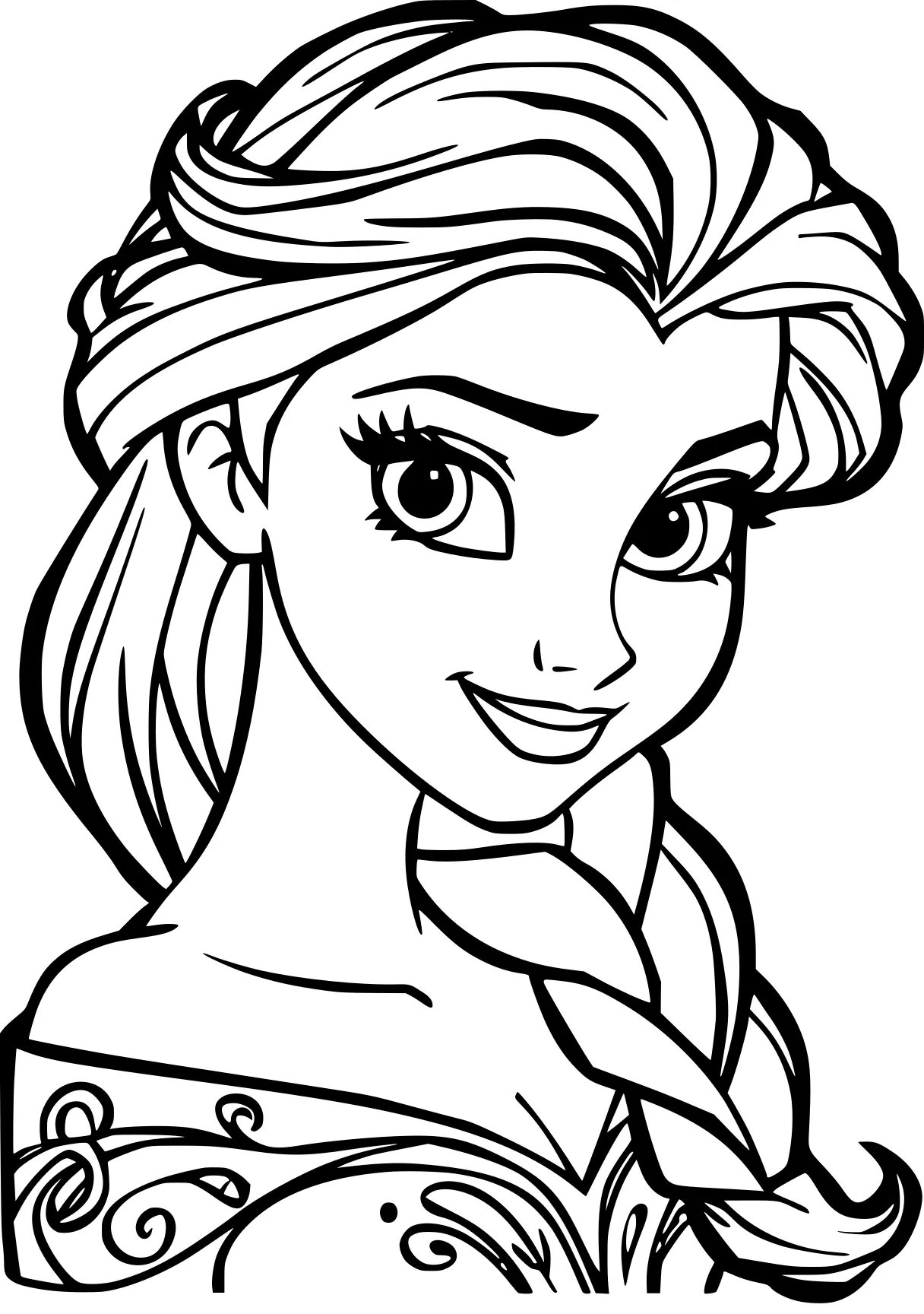 disney princess coloring pages elsa, rapunzel, ariel, illustrator, free page downloads