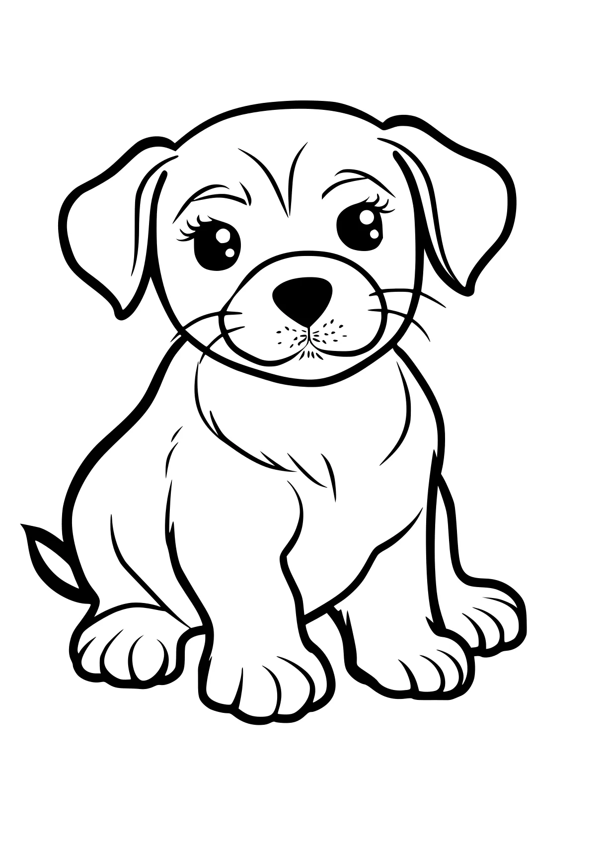 puppy coloring sheet puppy, dog, bulldog, illustrator, retriever, free page downloads