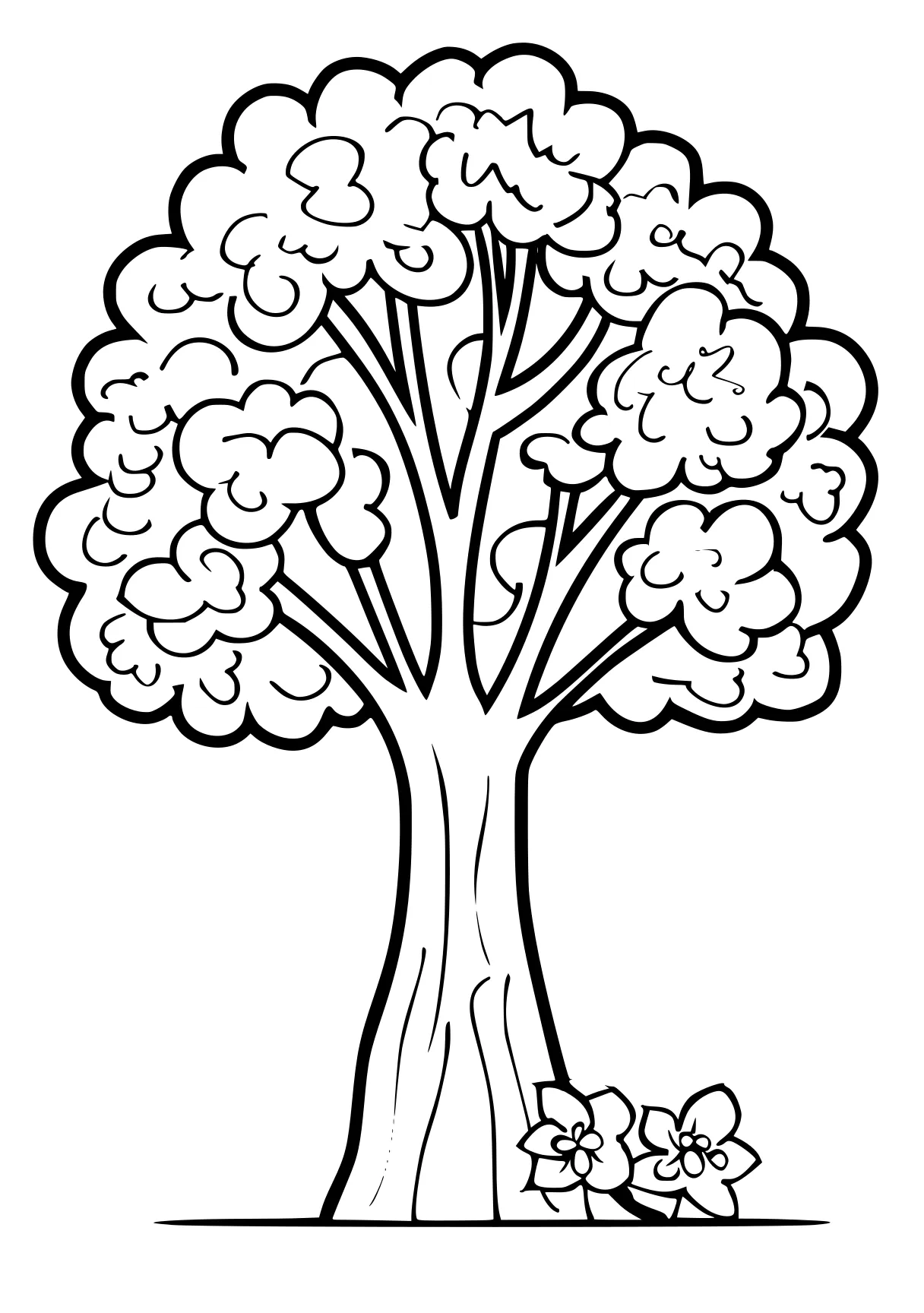 tree coloring page tree, zacchaeus, trees, ornament, free downloads