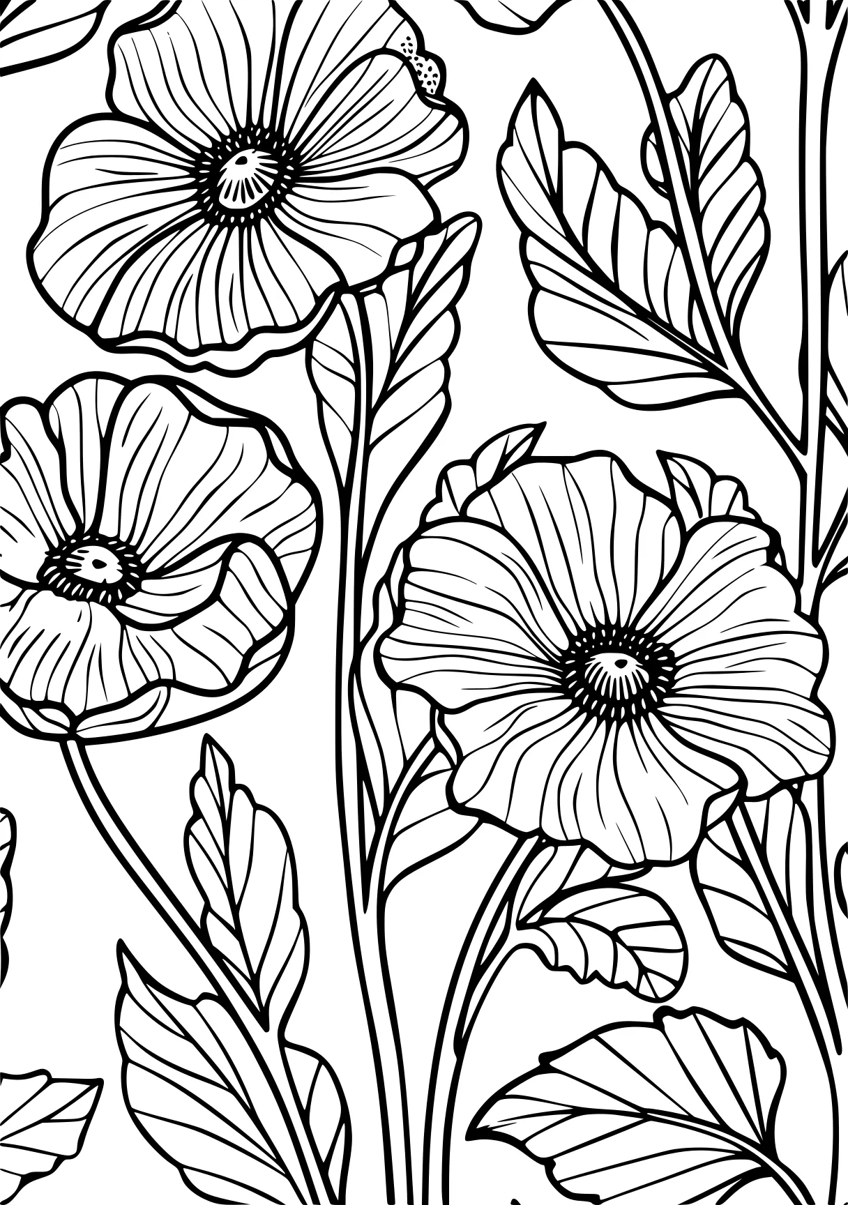 flower coloring pages for adults, colouring, pattern, coloring, free page downloads