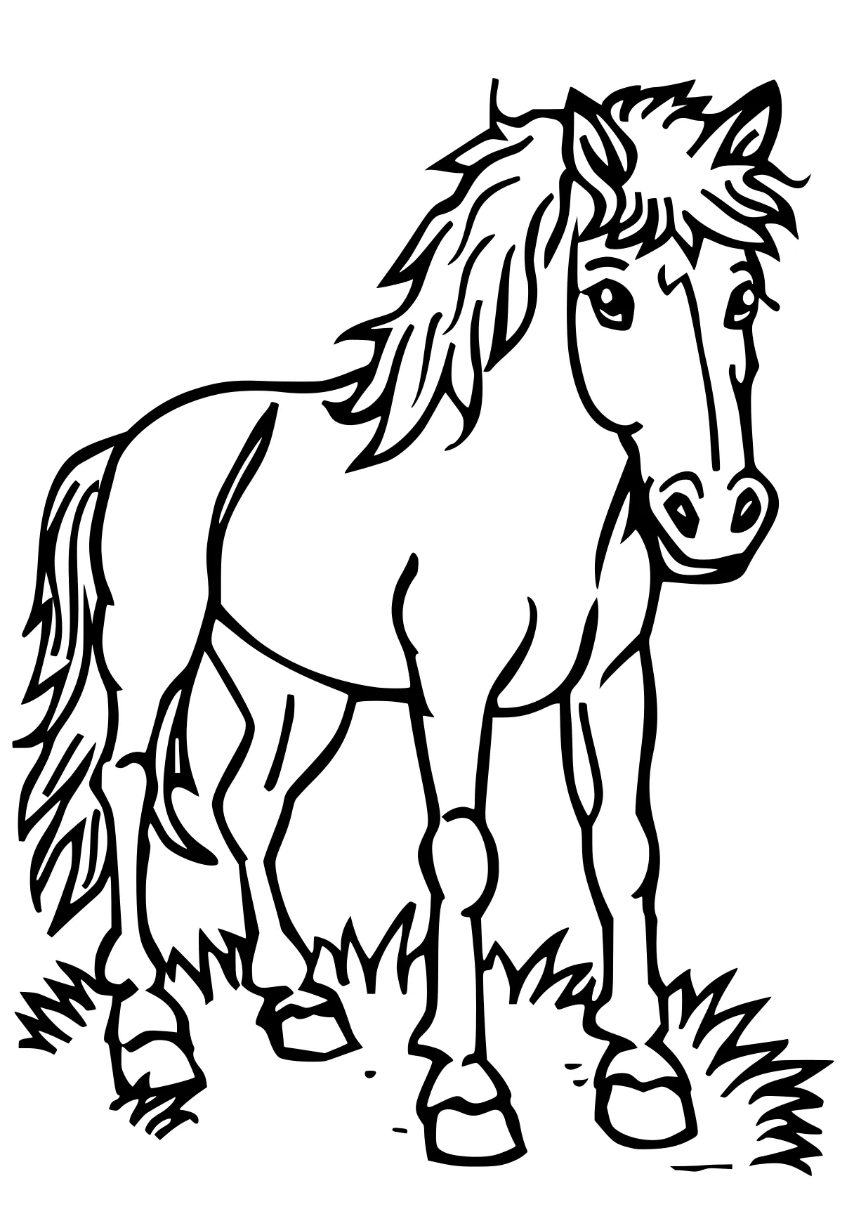 horse coloring pages horse, pony, unicorn, pegasus, mlp, free page downloads