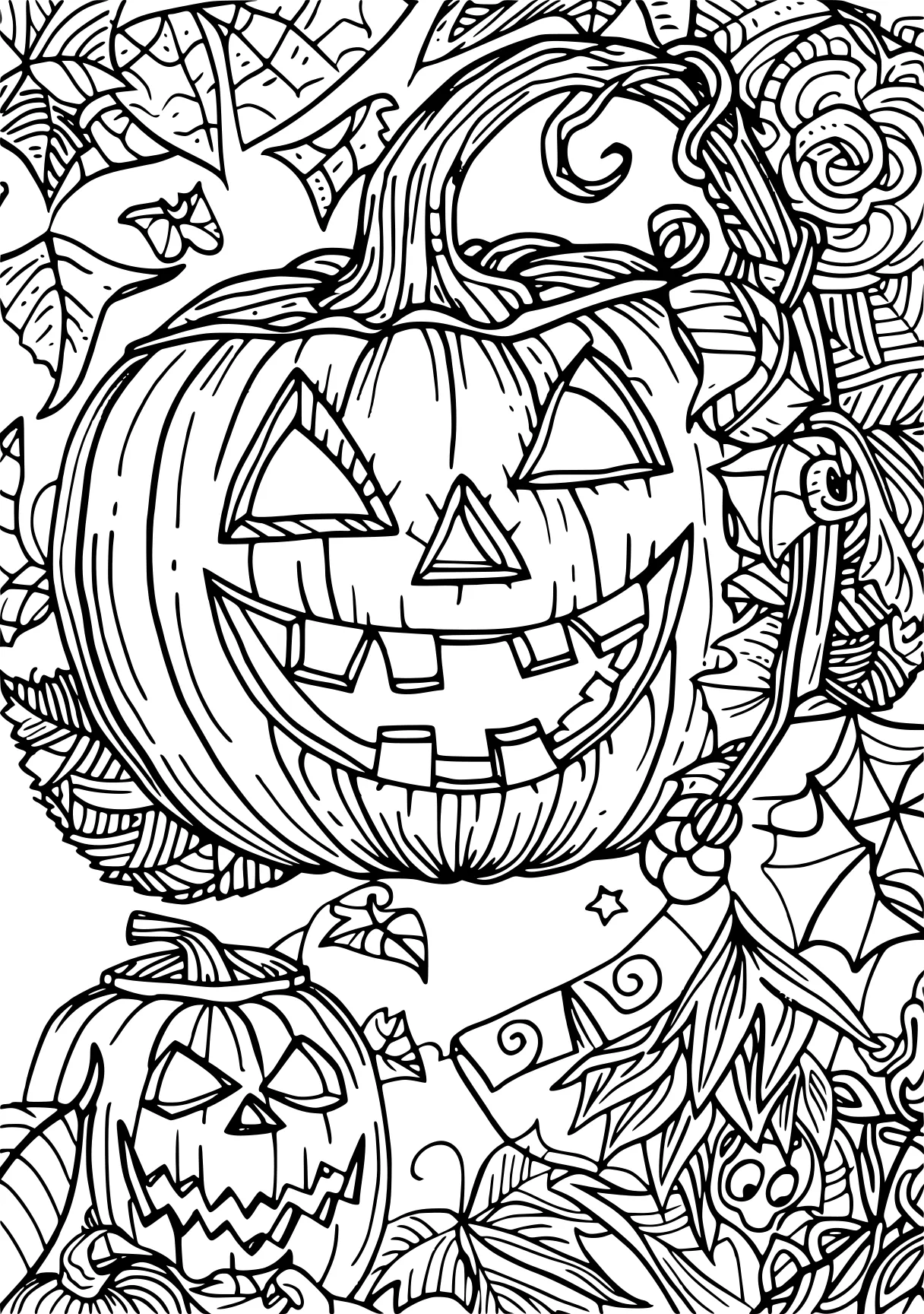 halloween coloring pages, pumpkin, halloween, zentangle, free page downloads