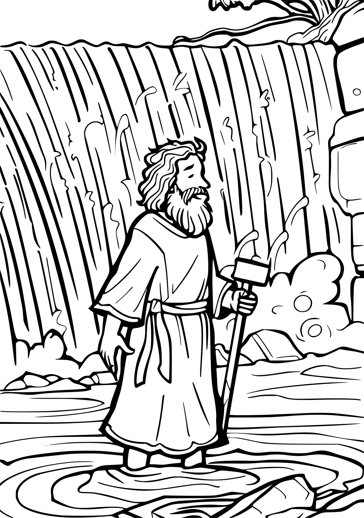 bible coloring sheets zacchaeus, moses, shepherd, pilgrim, crossing, free page downloads