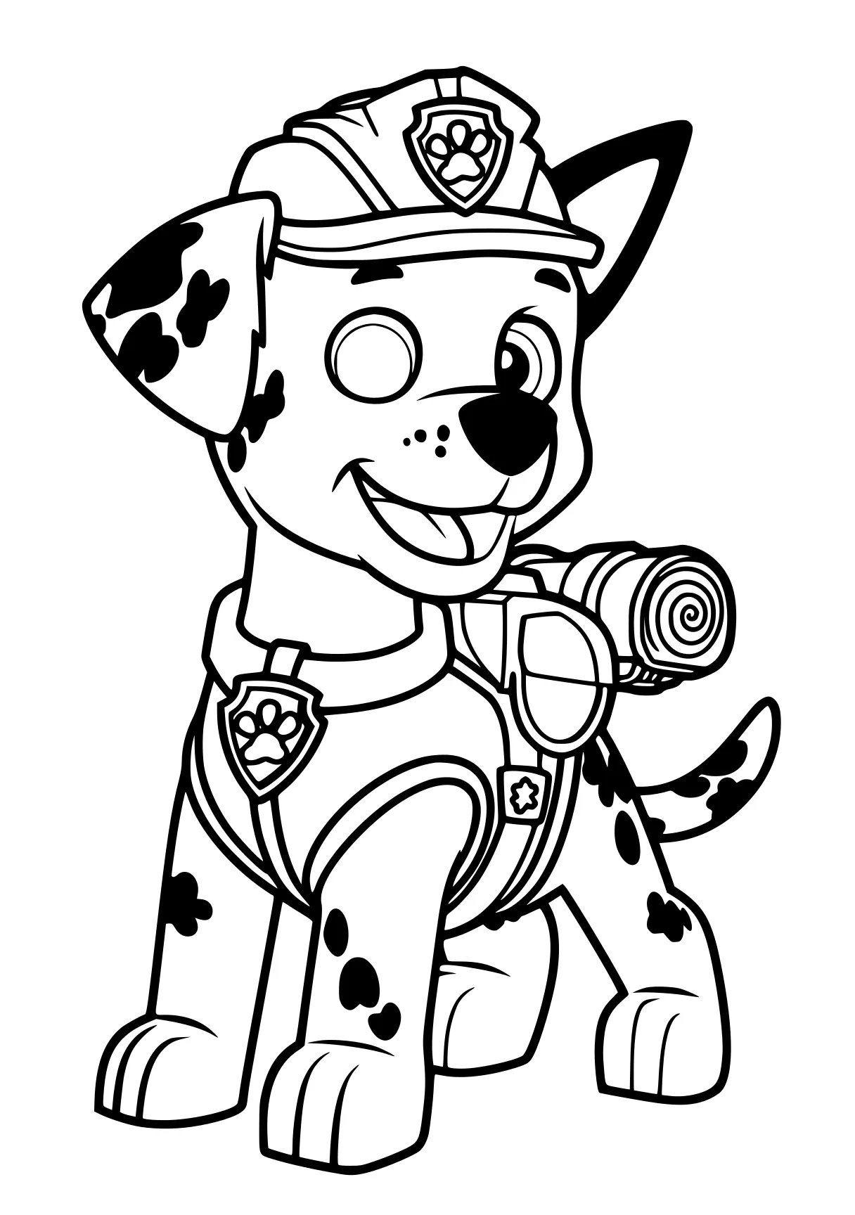 Paw Patrol Colouring Page - Coloring Page, Fazbear, Fnaf, Firefighter ...