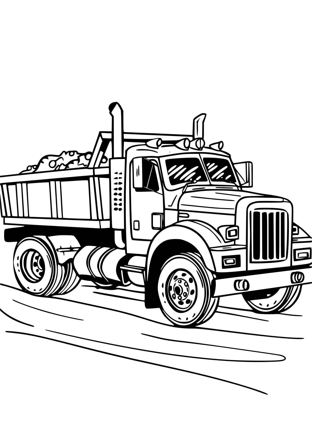 truck coloring pages truck, semi, trucks, vehicle, bulldozer, free page downloads