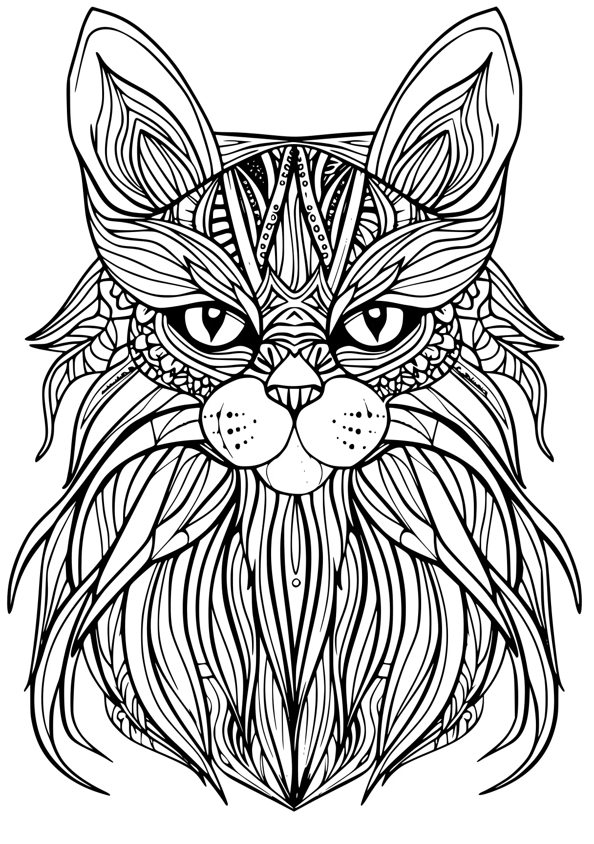 online colouring, lion, zentangle, printables, free coloring page downloads