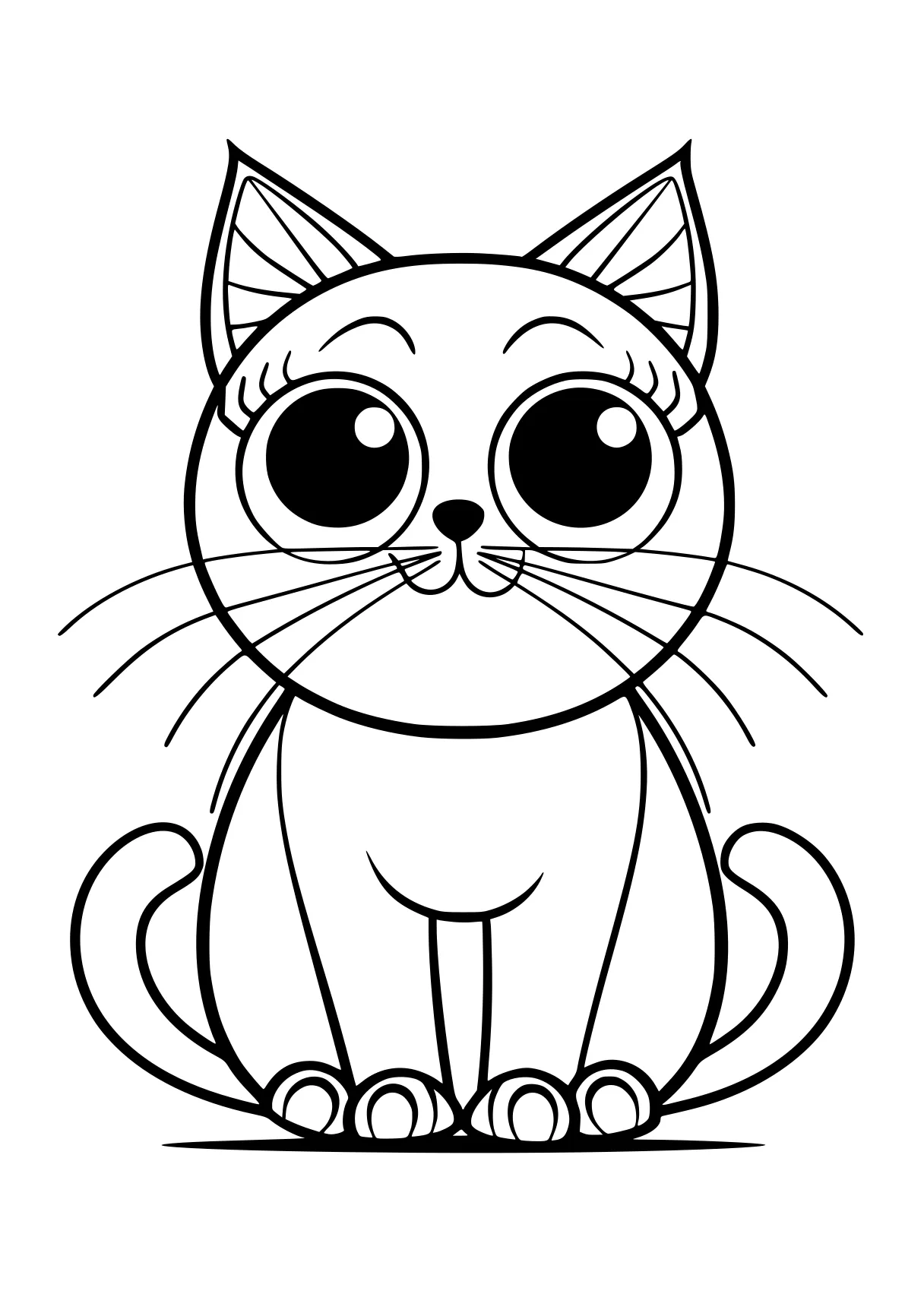 coloring worksheets kitty, cat, mew, free page downloads