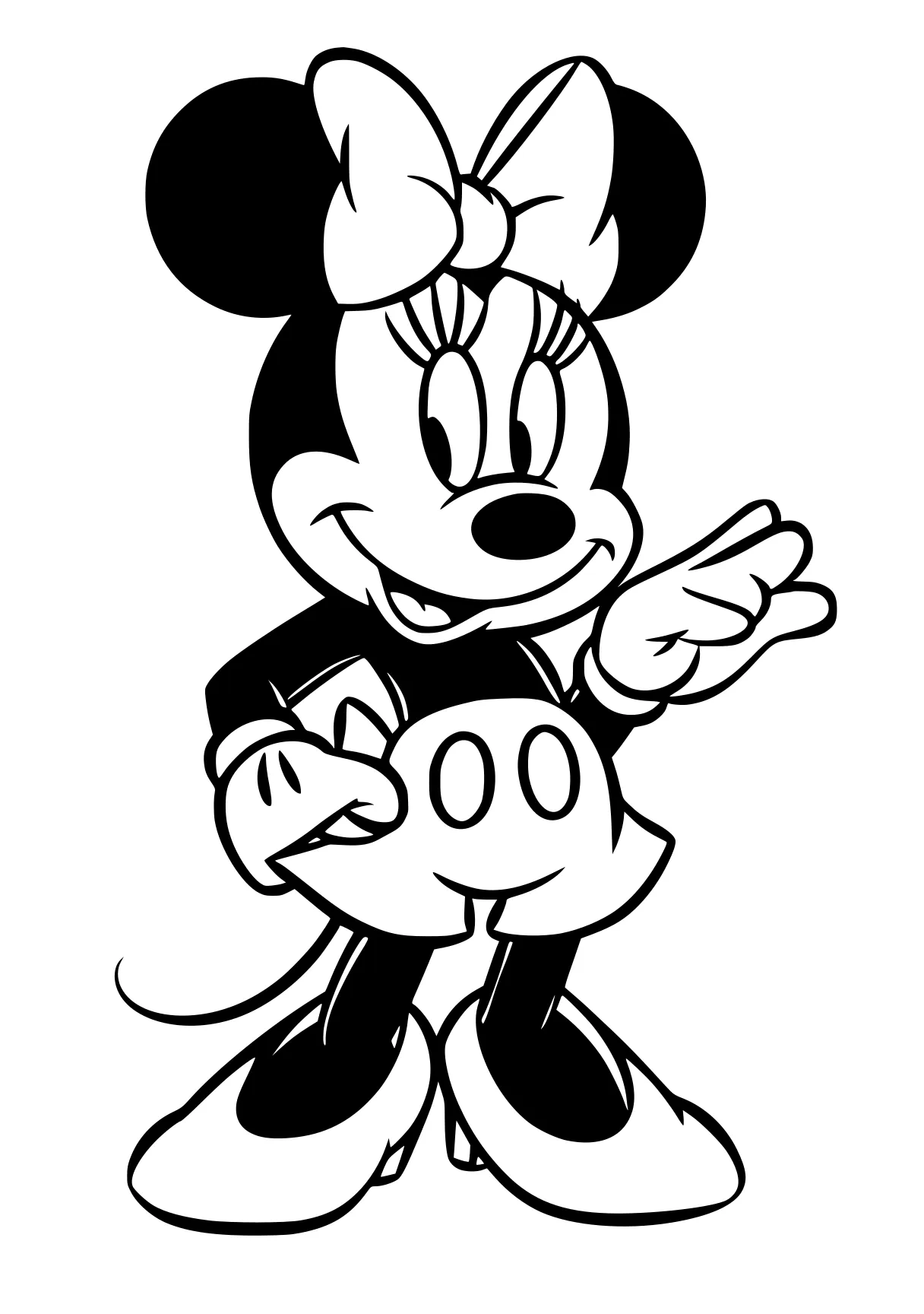 minnie coloring page mickey, minnie, mouse, goofy, disney, free downloads