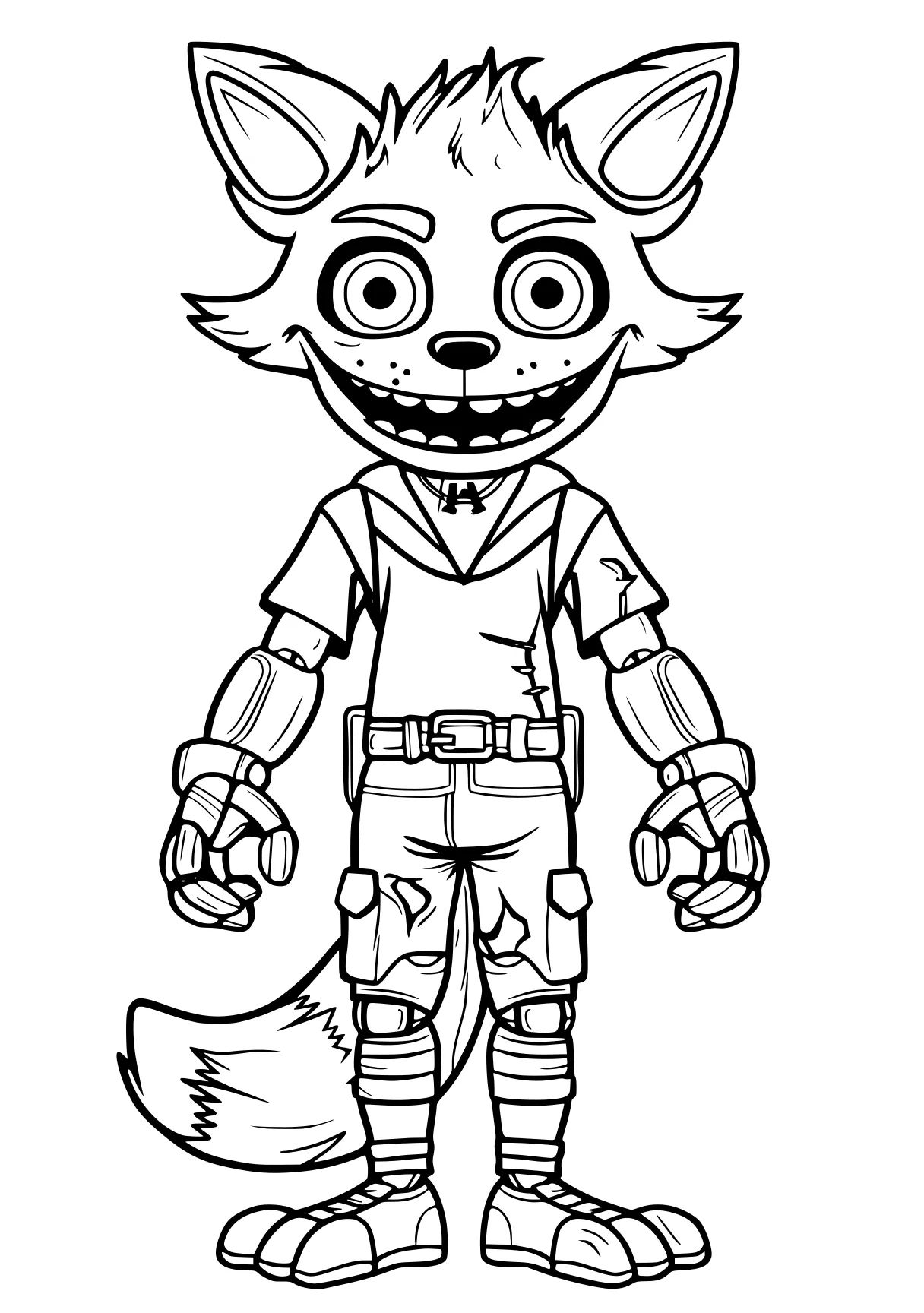 fnaf colouring pages raccoon, racoon, nick, werewolf, rocket, free coloring page downloads