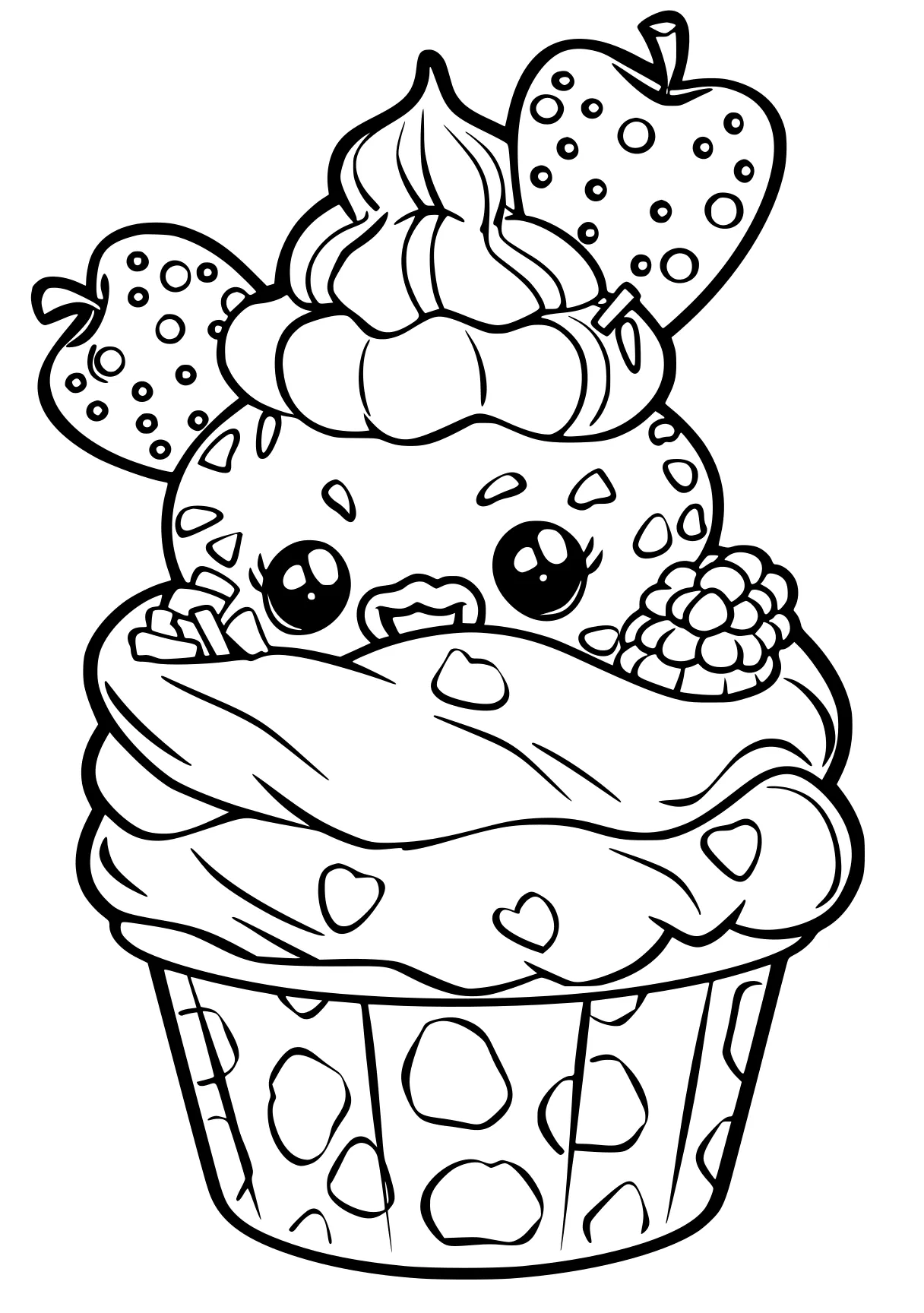 shopkin coloring page cupcake, shortcake, shopkins, cake, free downloads