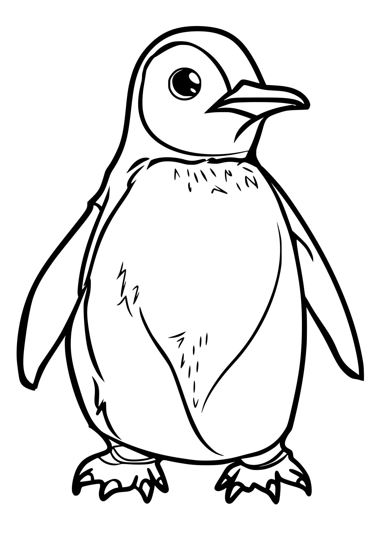 penguin coloring sheet penguin, toucan, bird, olaf, owl, free page downloads