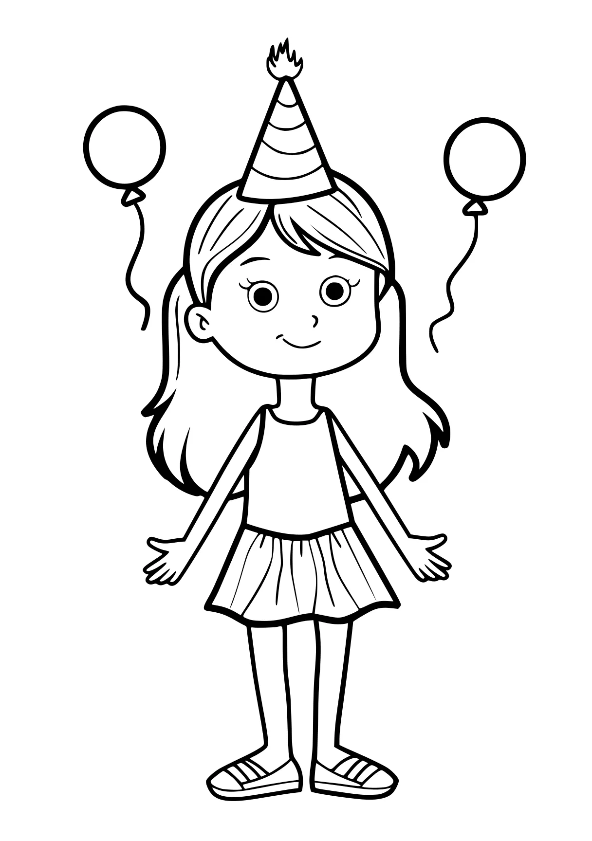 happy birthday coloring sheet balloons, birthday, illustrator, free page downloads