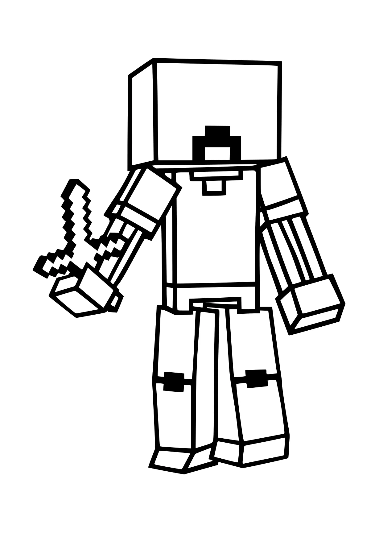 minecraft coloring pages robot, optimus, alphablocks, boxy, megatron, free page downloads