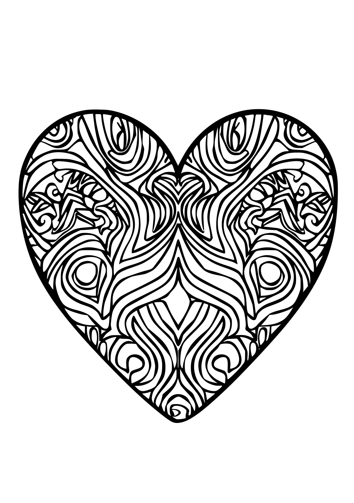 heart coloring sheet zentangle, heart, iheartcraftythings, free page downloads