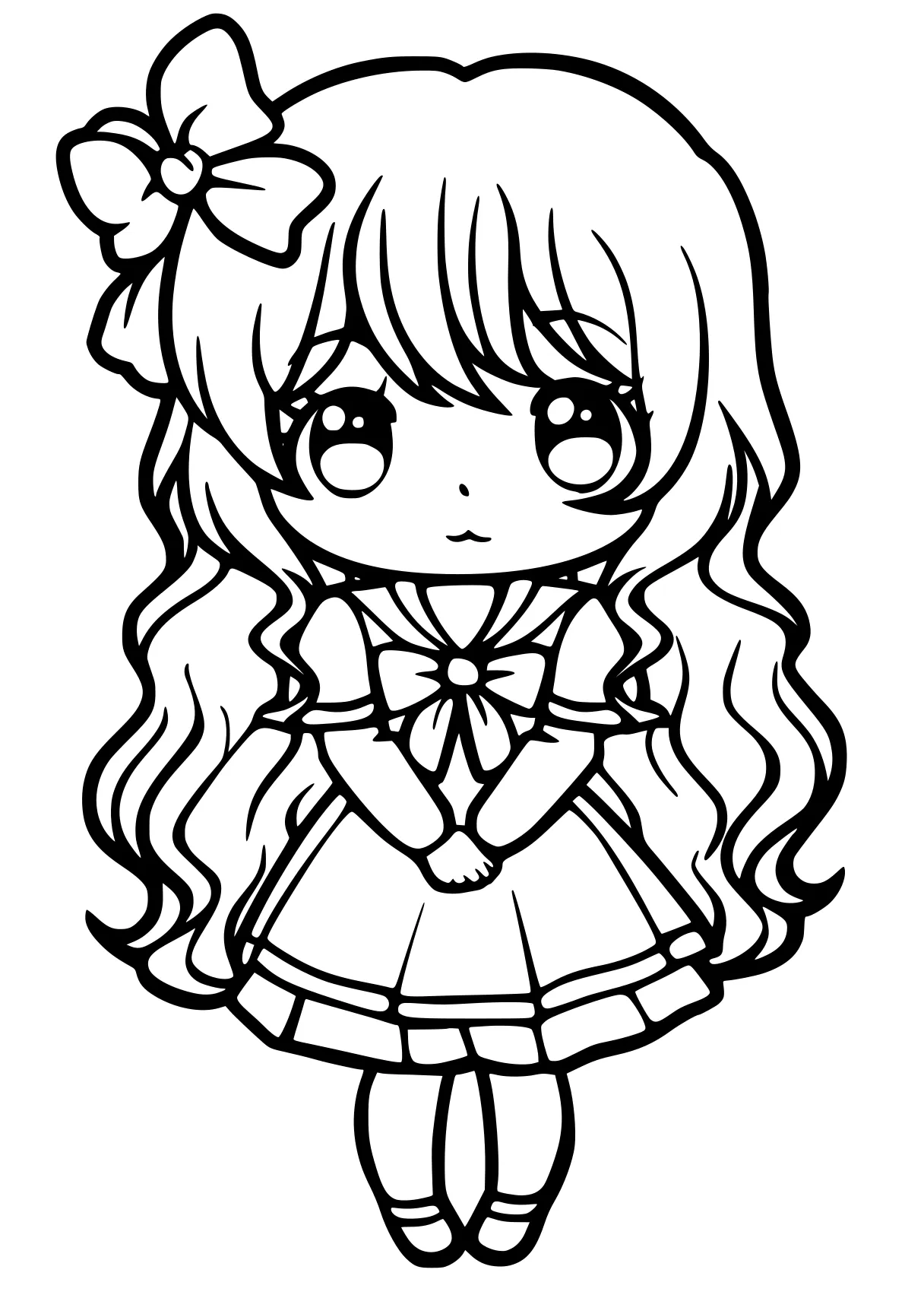 kawaii coloring pages chibi, cinnamoroll, sailor, cupcake, kuromi, free page downloads