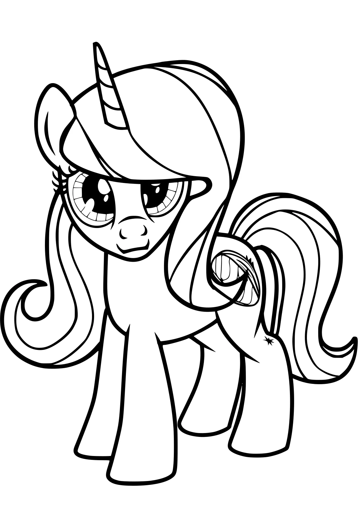 My Little Pony Coloring Pages Coloring Page Applejack Pony Rarity