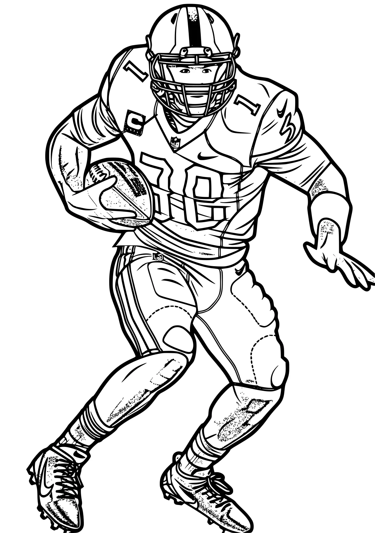 football player coloring page sports, football, hatcher, 49ers, ball, free downloads