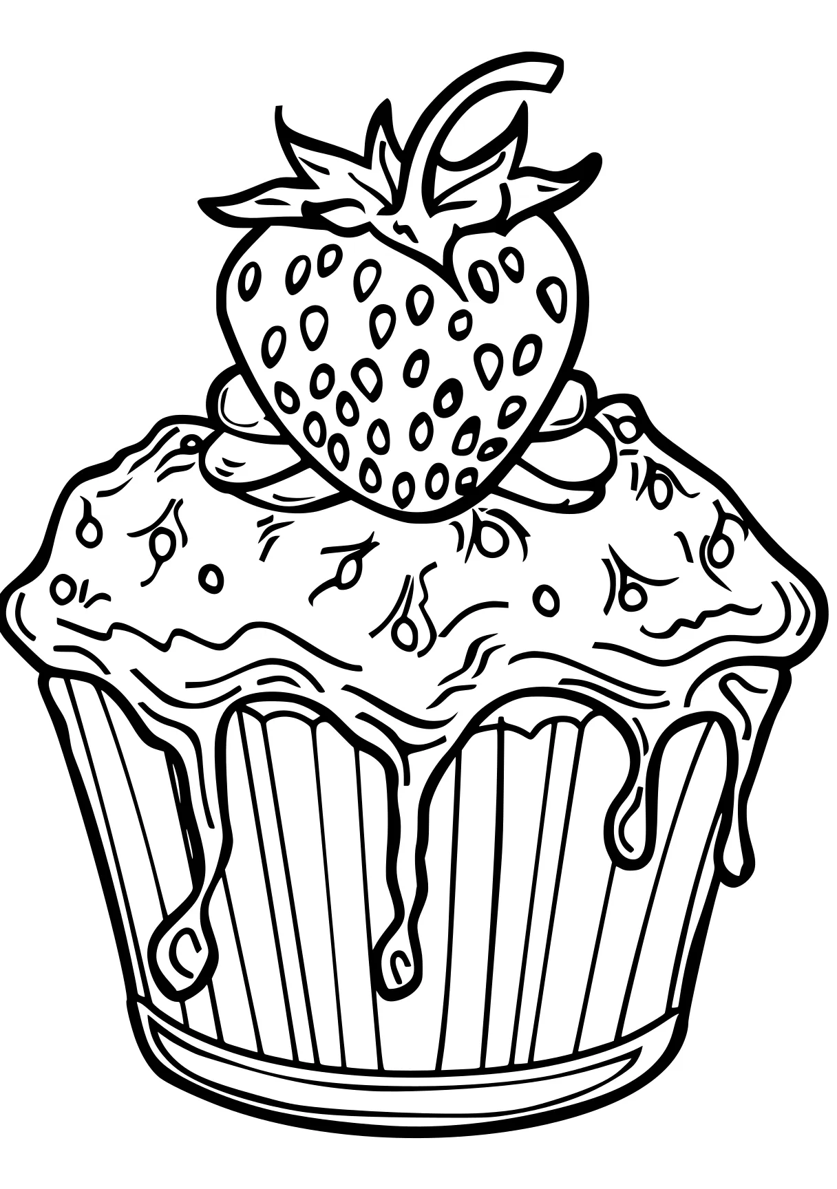 strawberry shortcake coloring page cupcake, cake, shortcake, strawberry, printables, free downloads