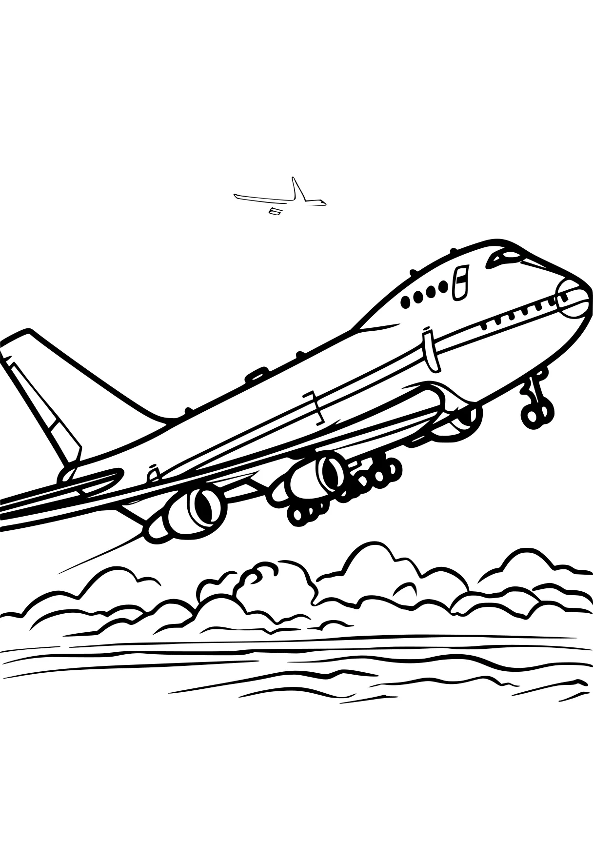 airplane coloring page aeroplane, plane, jet, airplane, a4, free downloads