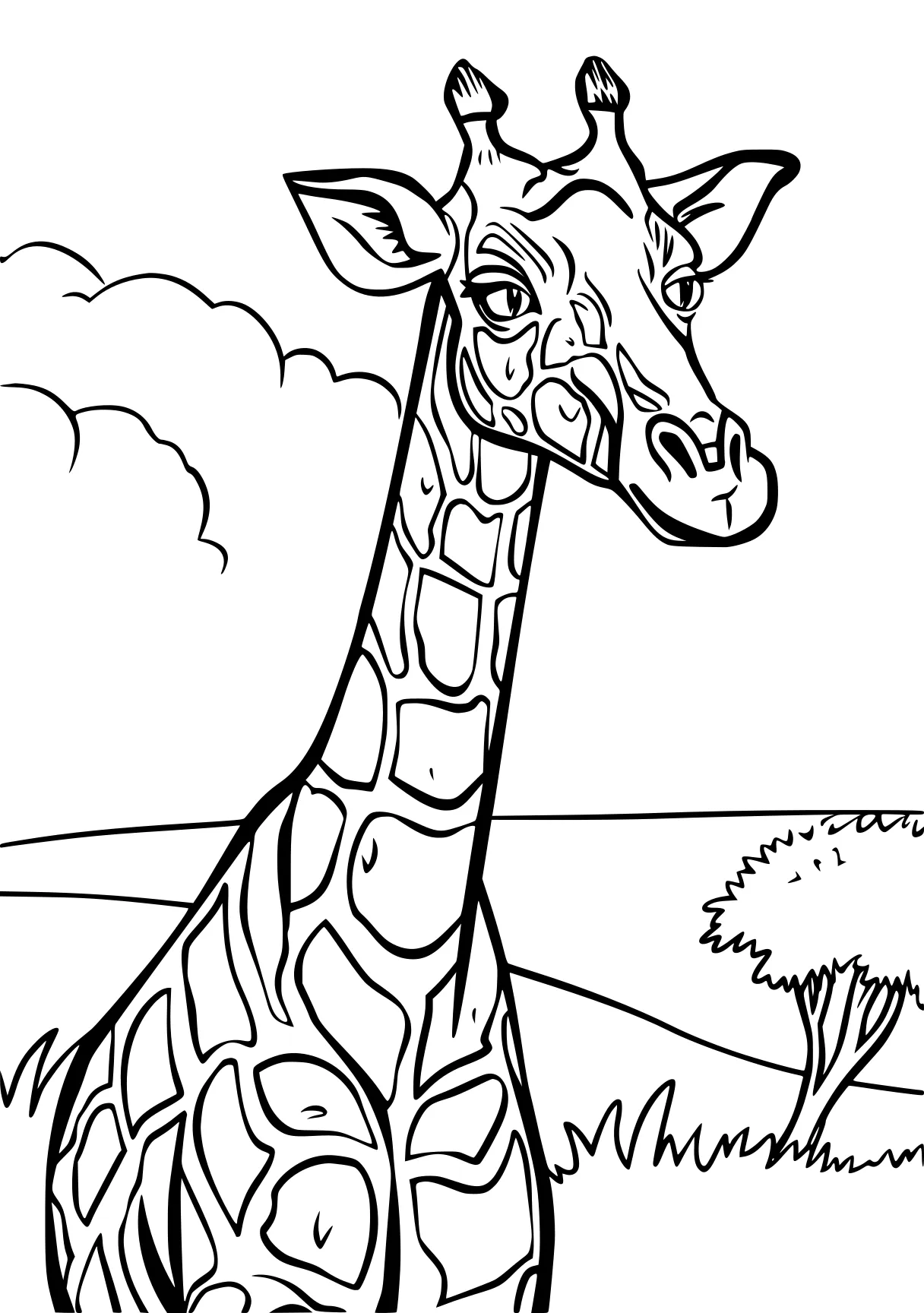 coloring pages pdf giraffe, brachiosaurus, safari, free page downloads