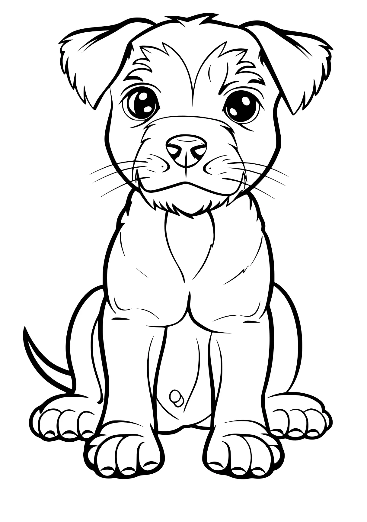 puppy pictures to color bulldog, pitbull, puppy, free coloring page downloads