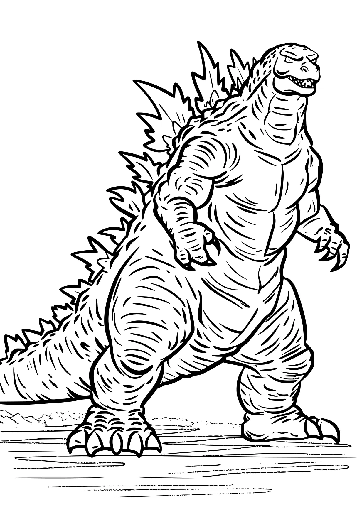 godzilla coloring pages godzilla, mechagodzilla, trex, tyrannosaurus, t-rex, free page downloads