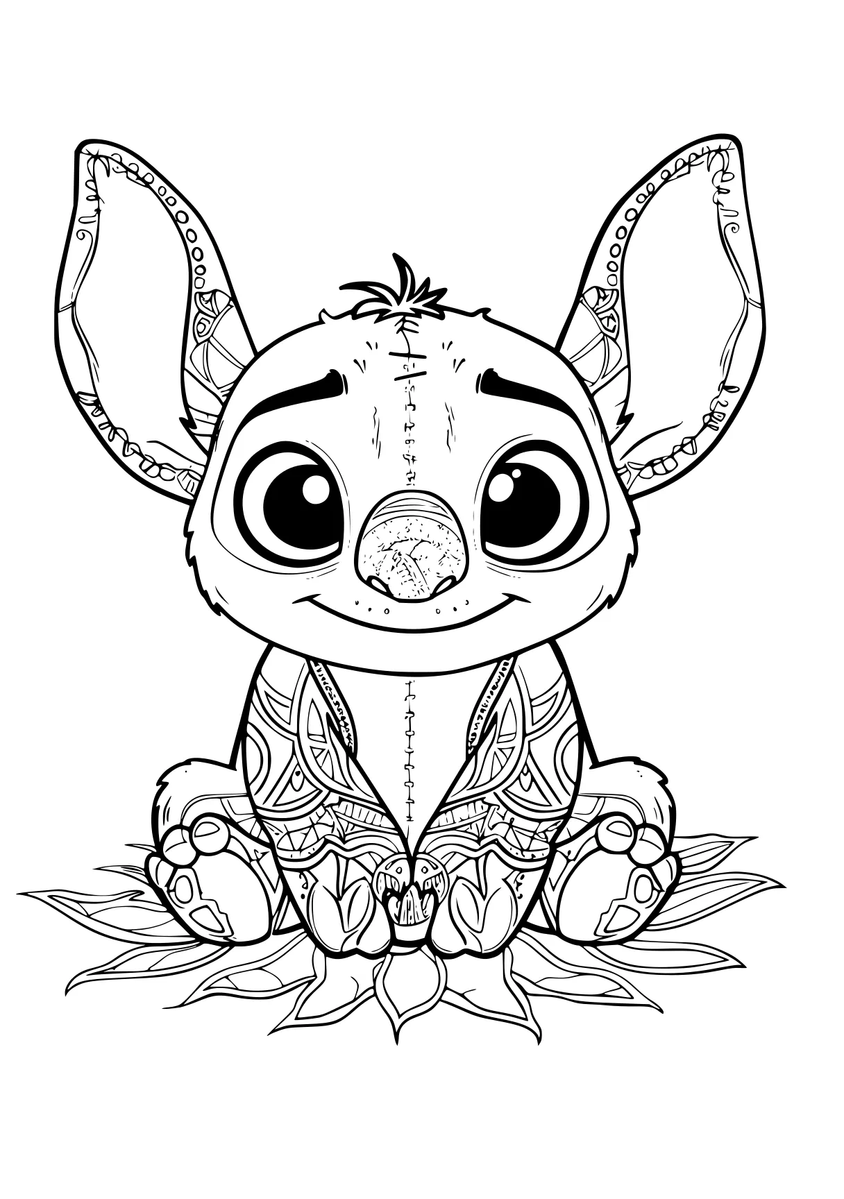 stitch colouring pages stitch, triceratops, dumbo, chibi, rhino, free coloring page downloads