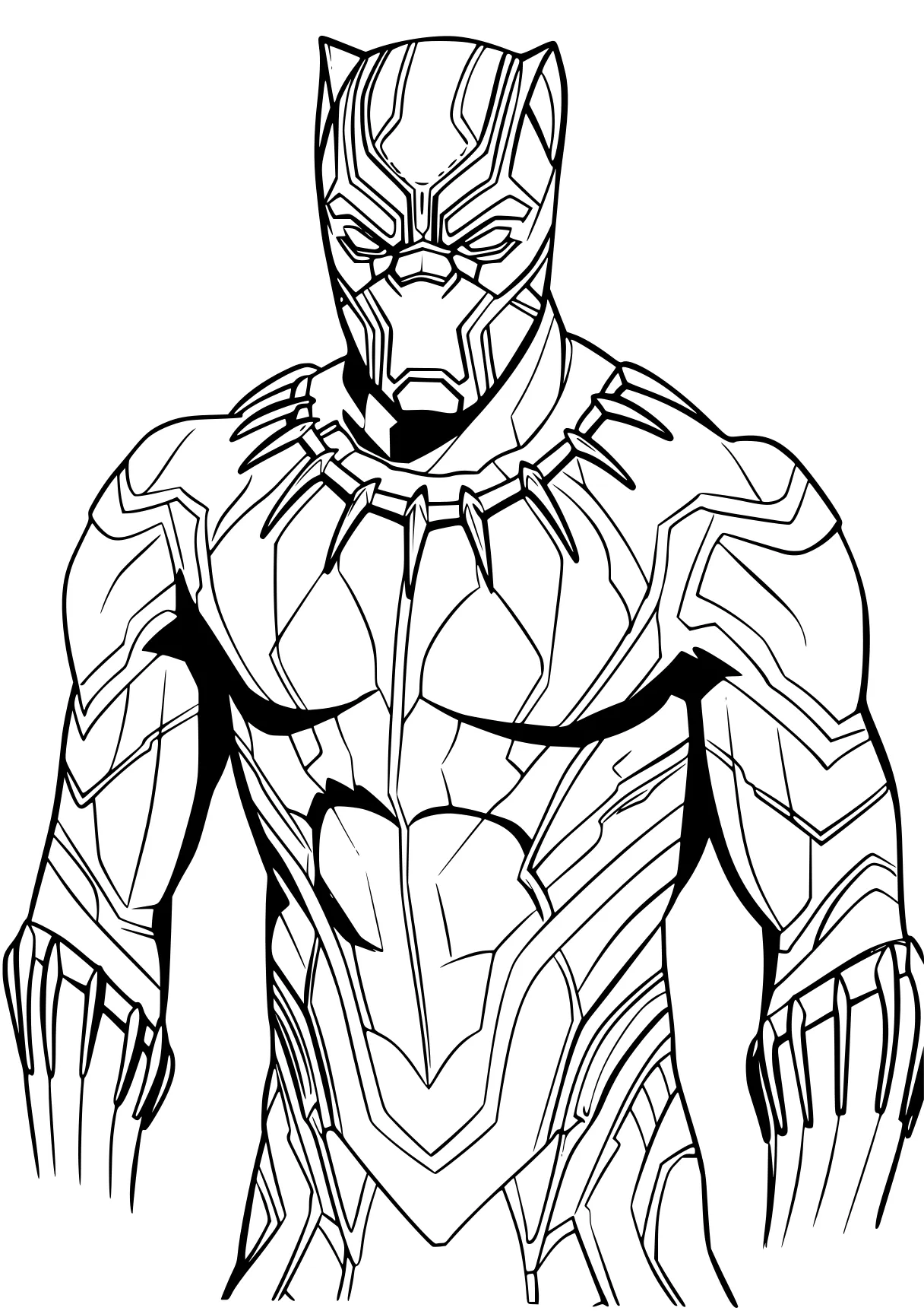 black panther coloring page ultraman, wolverine, coloring, pencils, lines, free downloads