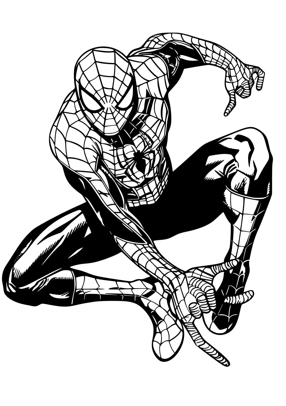 spidey coloring page spidey, spider, spiderman, peter, wall, free downloads