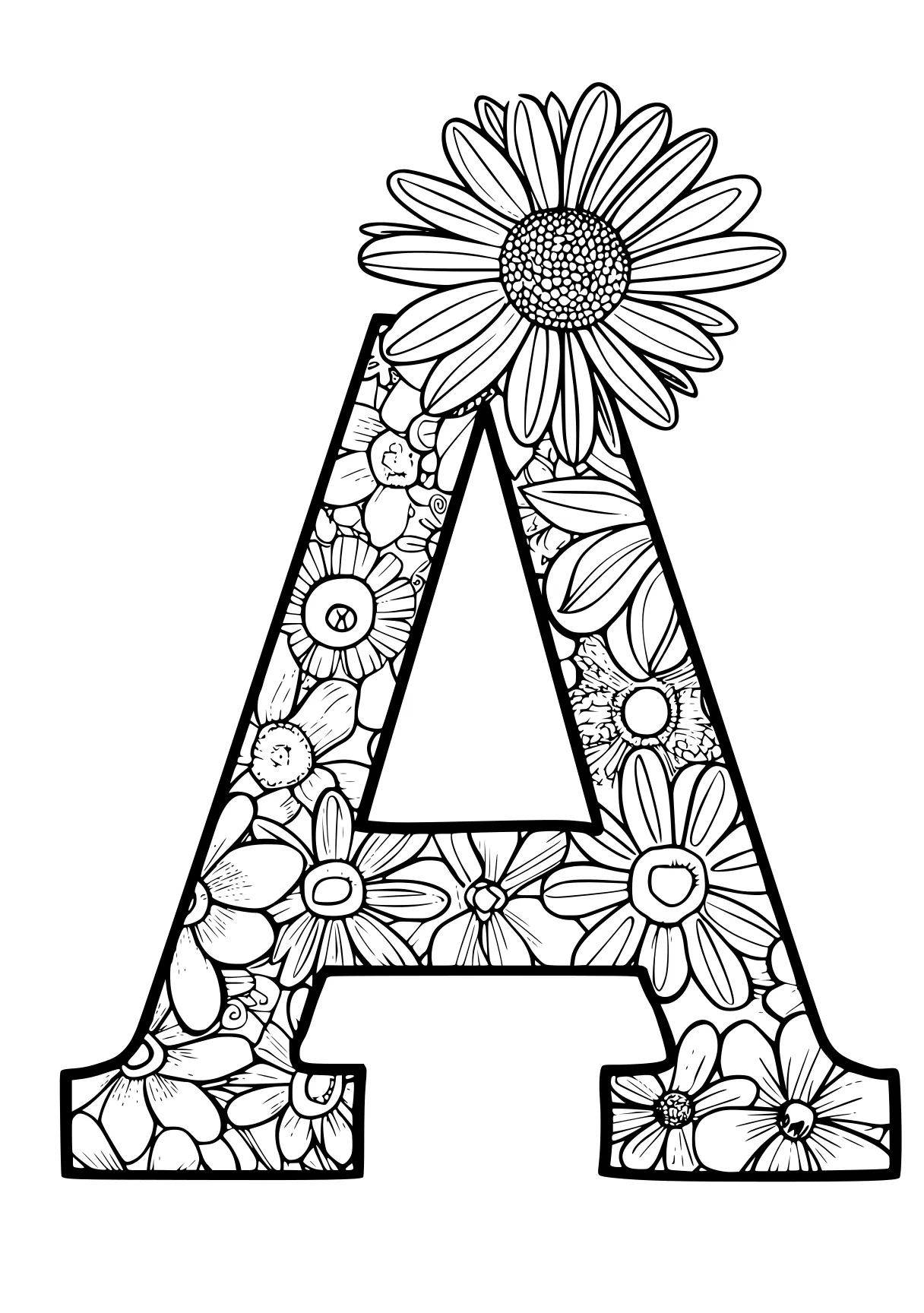 letter a coloring pages a4, an, a, abc, letters, free page downloads