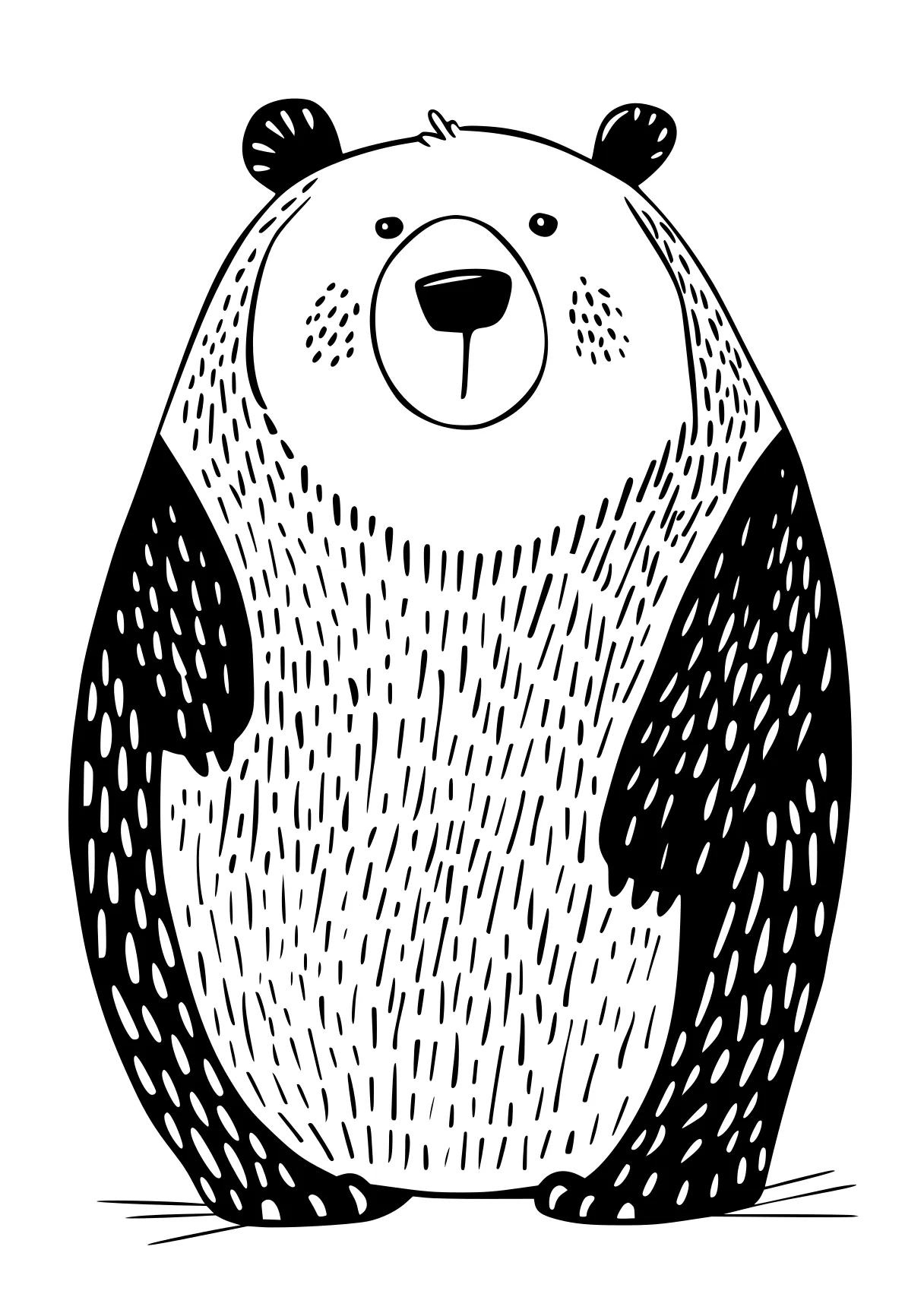 bear coloring pages bear, hedgehog, otter, polar, groundhog, free page downloads