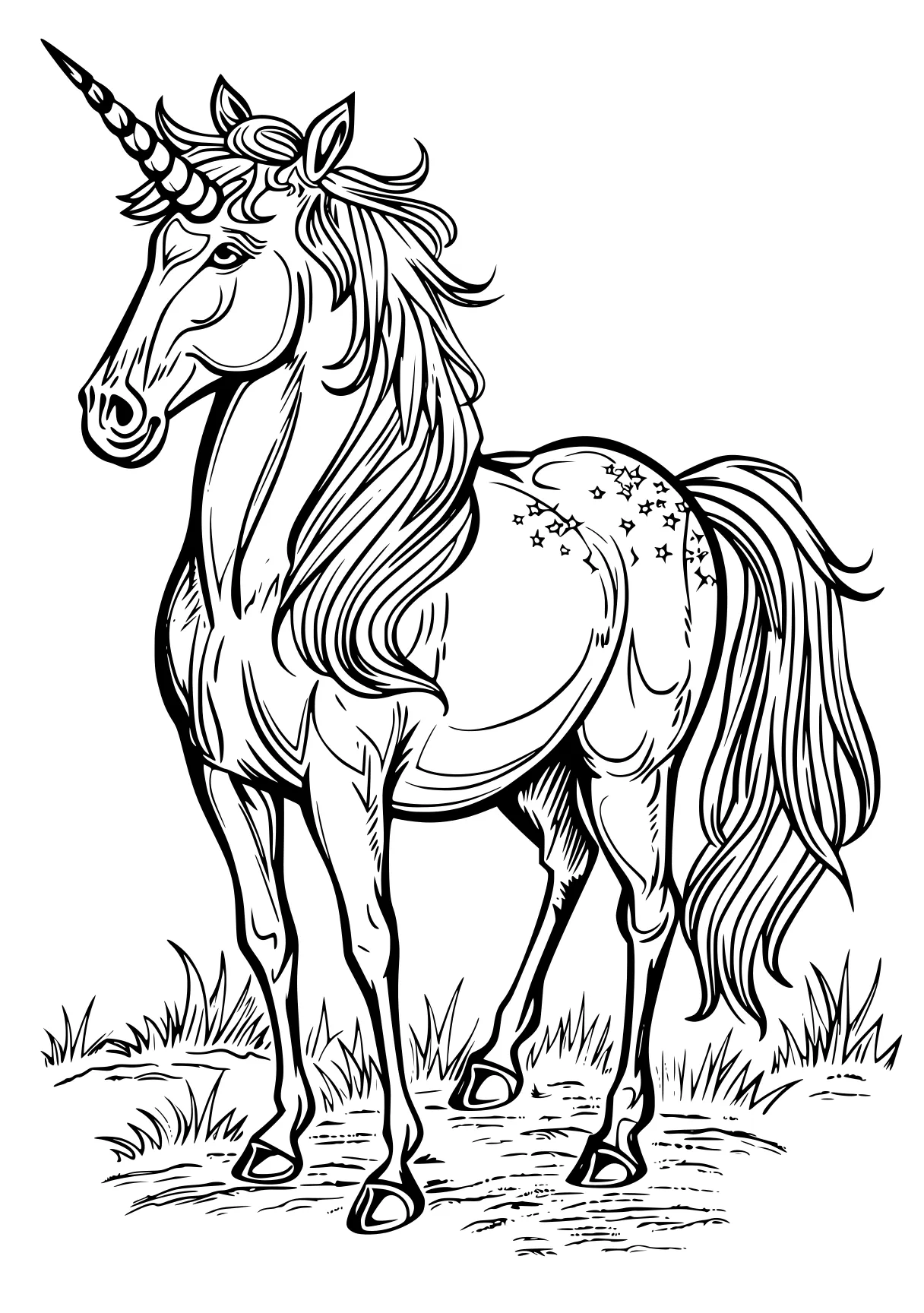 unicorn coloring sheet horse, pony, unicorn, pegasus, caticorn, free page downloads