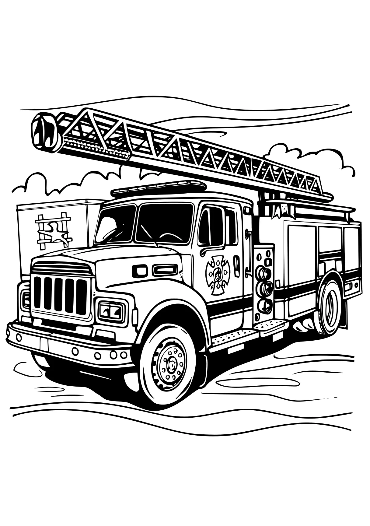 fire truck coloring page firefighter, fireman, ambulance, rescue, free downloads