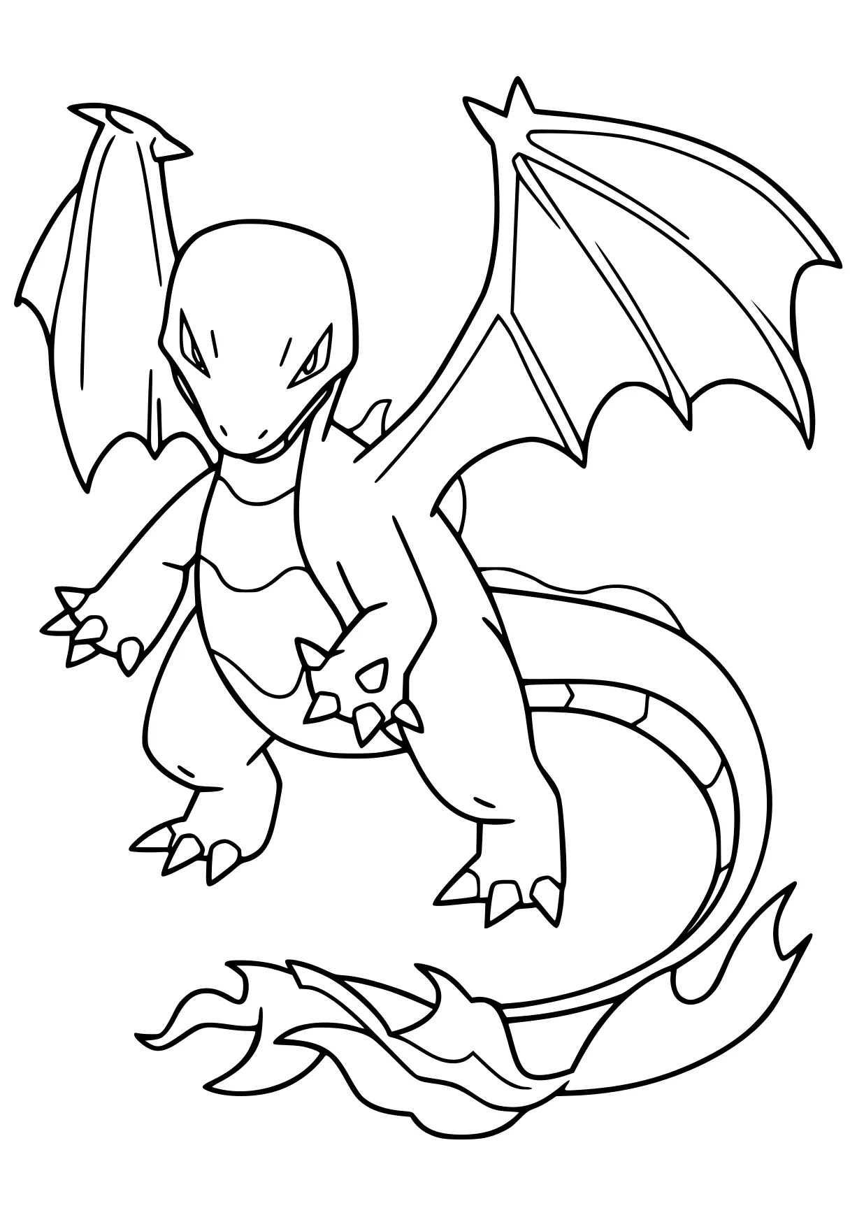 free pokemon coloring pages charizard, dragon, charmander, toothless, ghidorah, page downloads