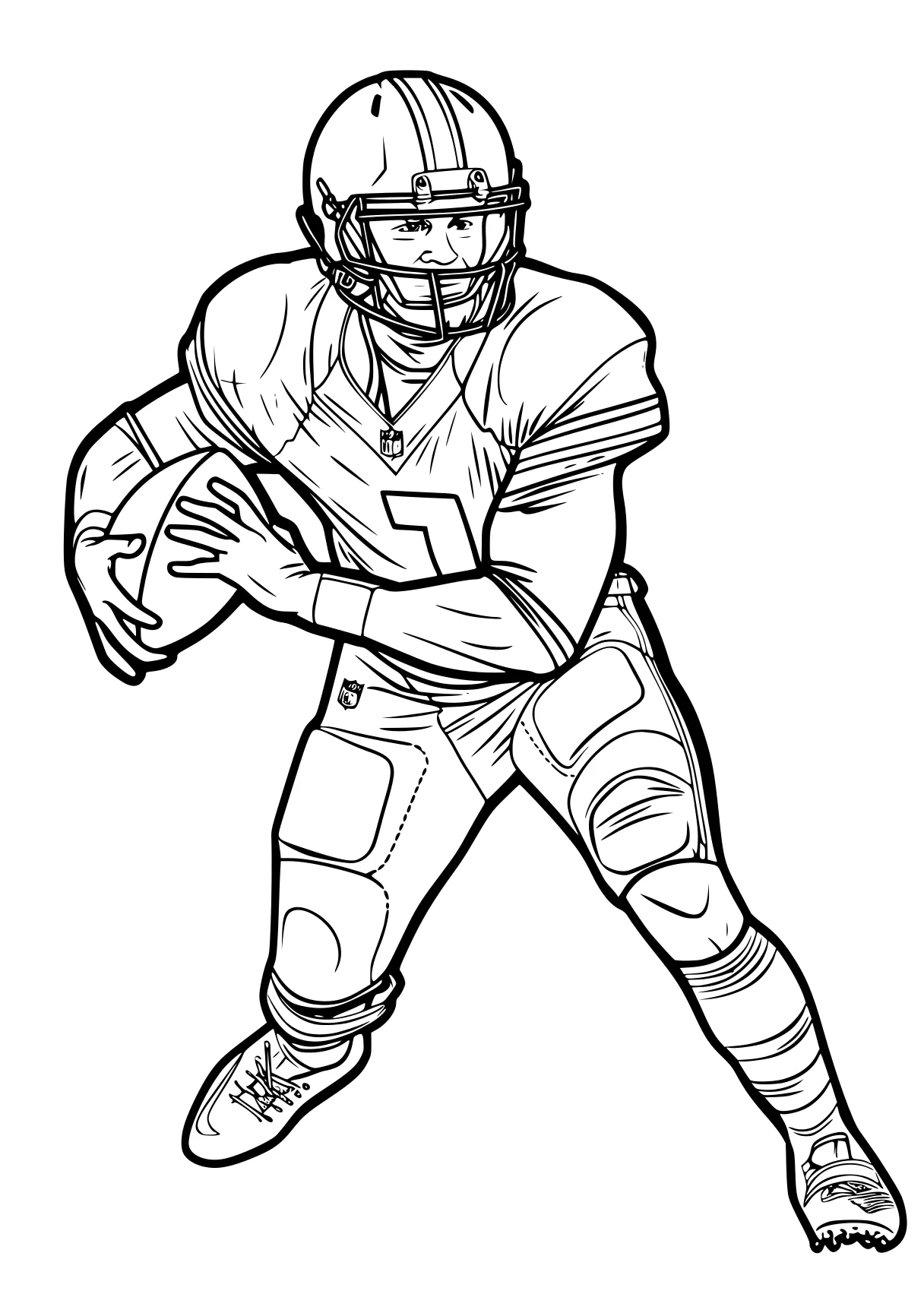 football player coloring page sports, football, ball, hatcher, coloring, free downloads