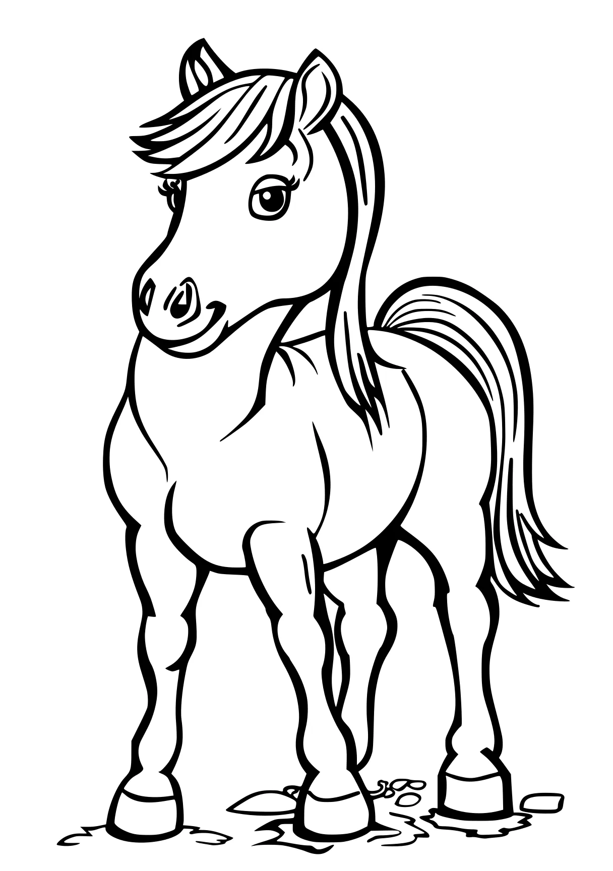 horse printable coloring pages pony, horse, unicorn, caticorn, mlp, free page downloads