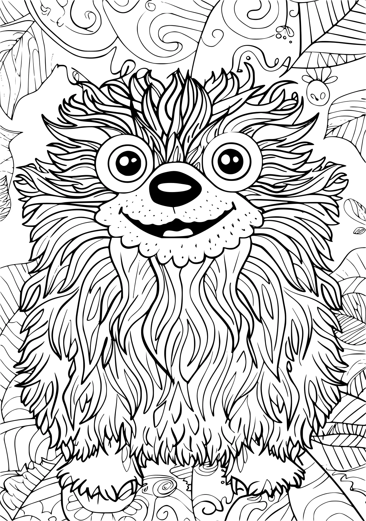 huggy wuggy colouring pages hedgehog, lion, zentangle, free coloring page downloads