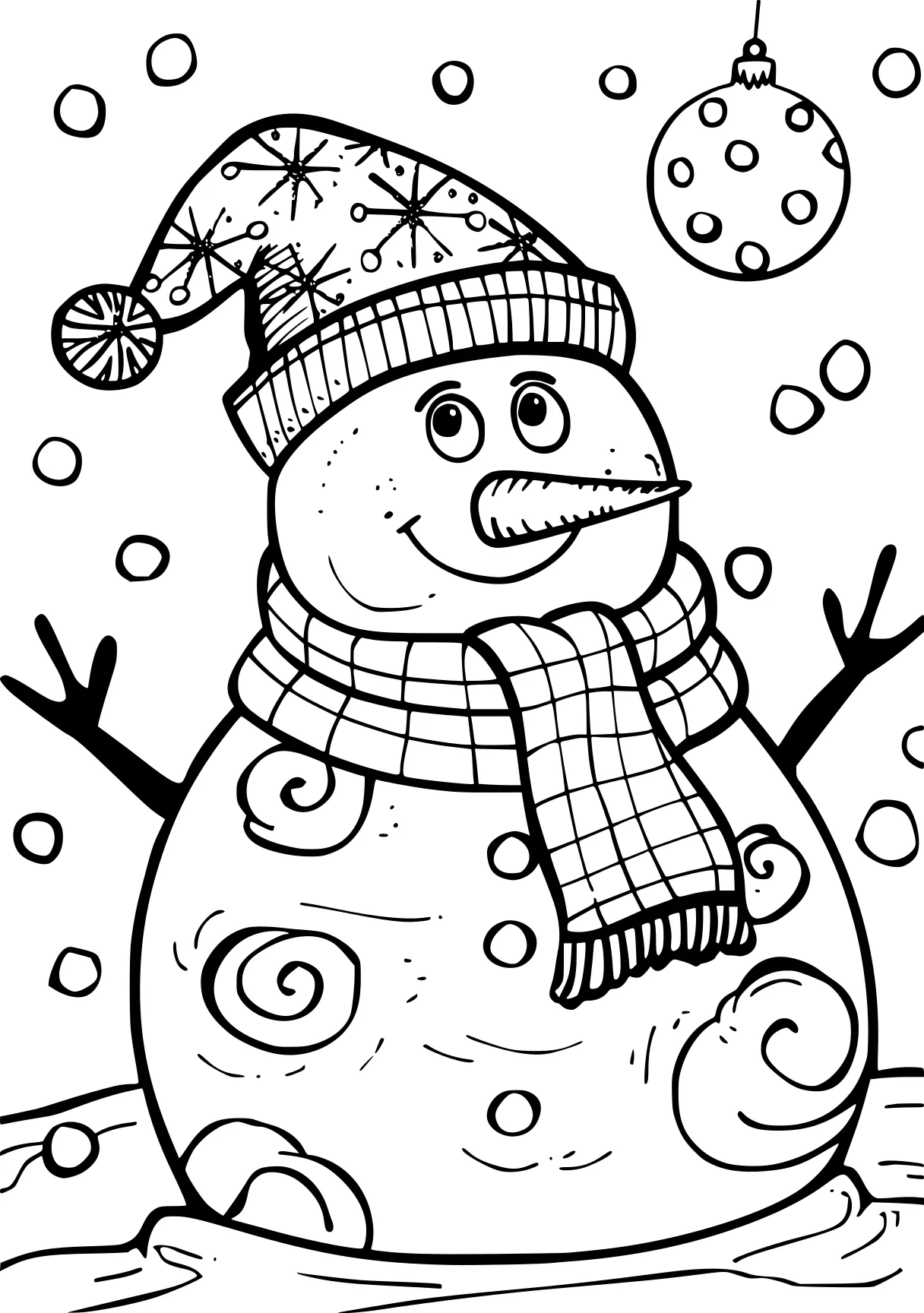 easy christmas coloring pages snowman, olaf, winter, free page downloads