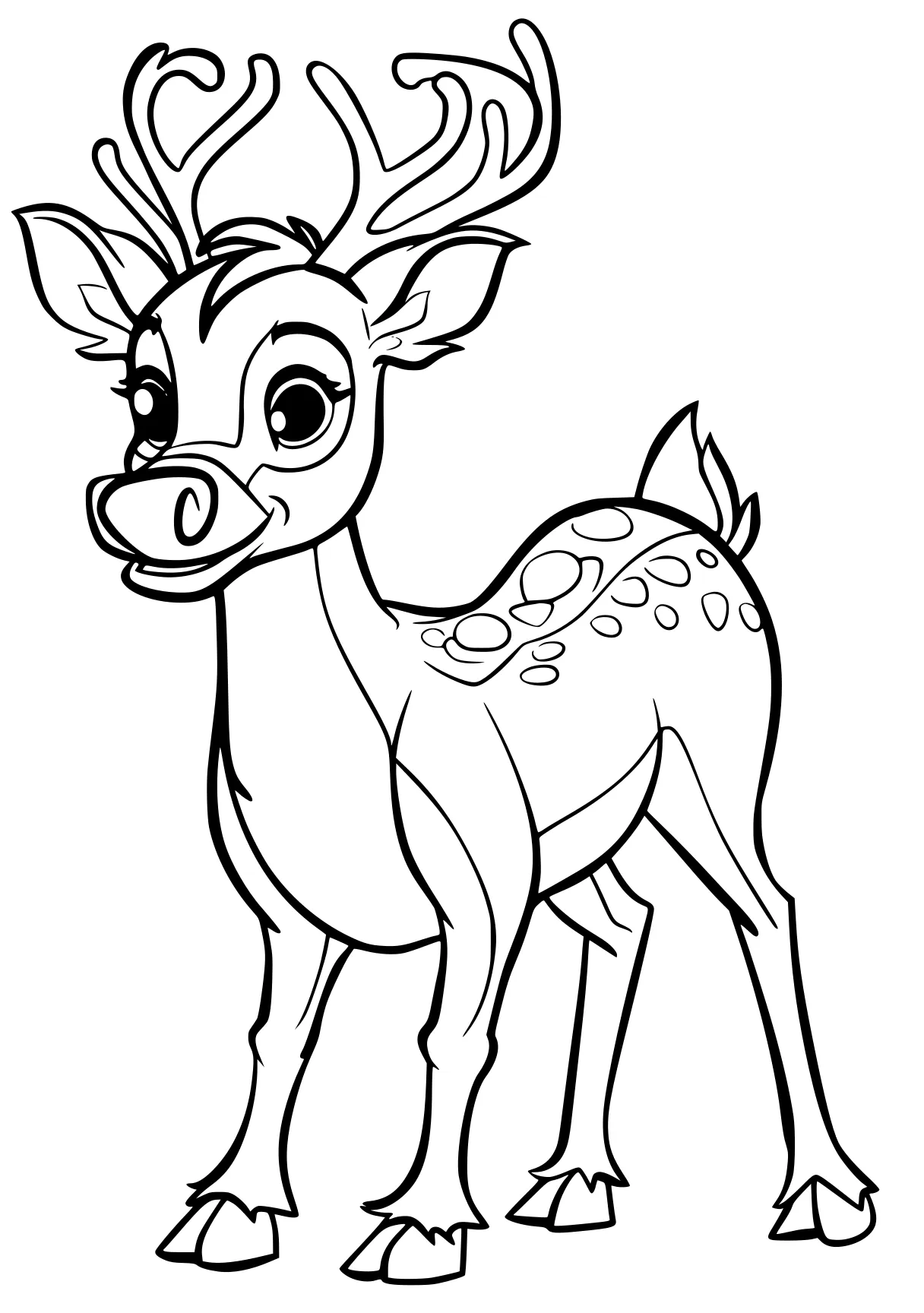 rudolph coloring page deer, bambi, reindeer, rudolph, moose, free downloads