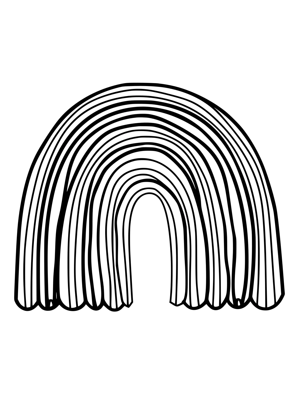 rainbow coloring pages rings, size, lines, a, an, free page downloads