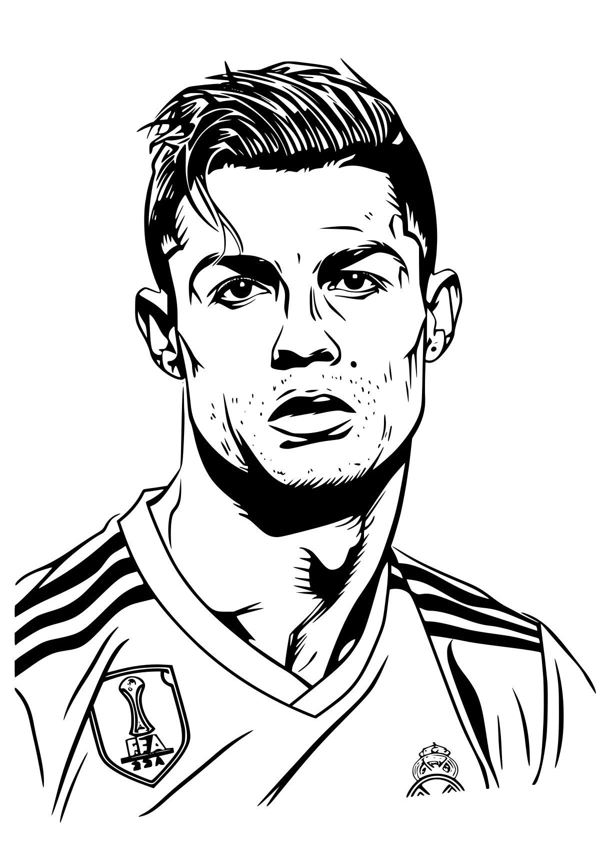 ronaldo coloring pages ronaldo, cristiano, messi, james, grande, free page downloads