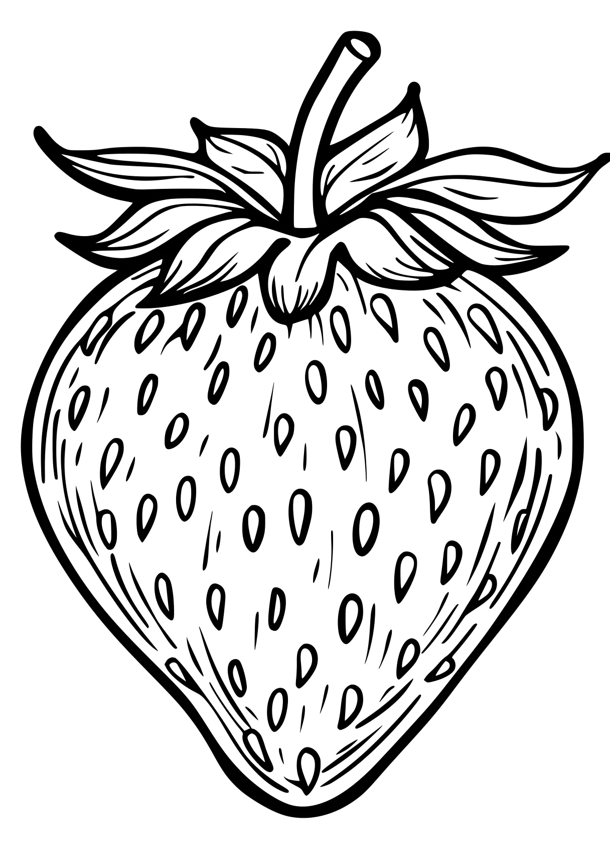 strawberry coloring page strawberry, wall, pineapple, fruit, fruits, free downloads